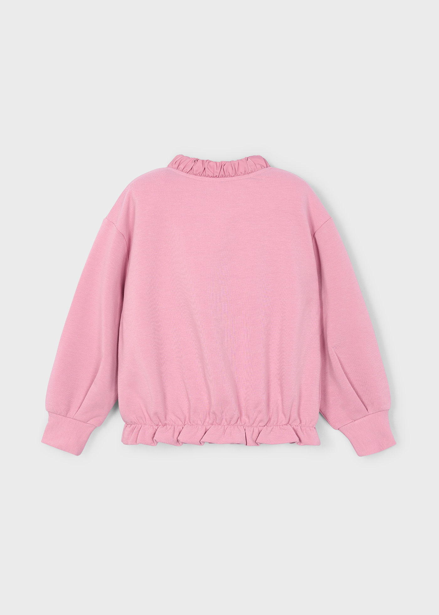 Girl contrast zip jumper