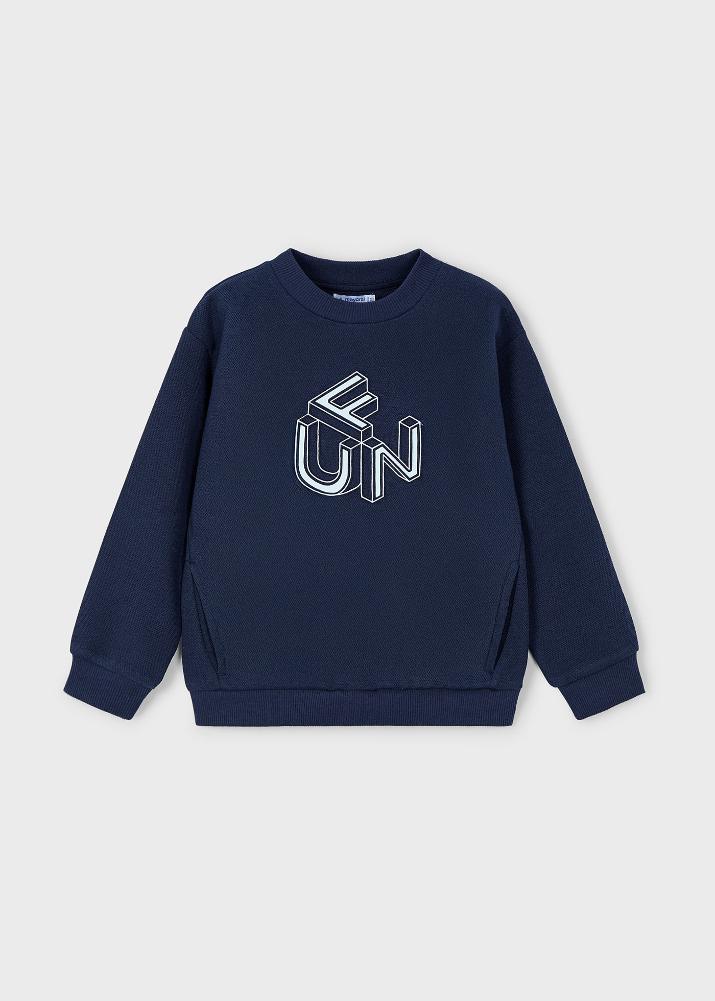 Sudadera relieve niño