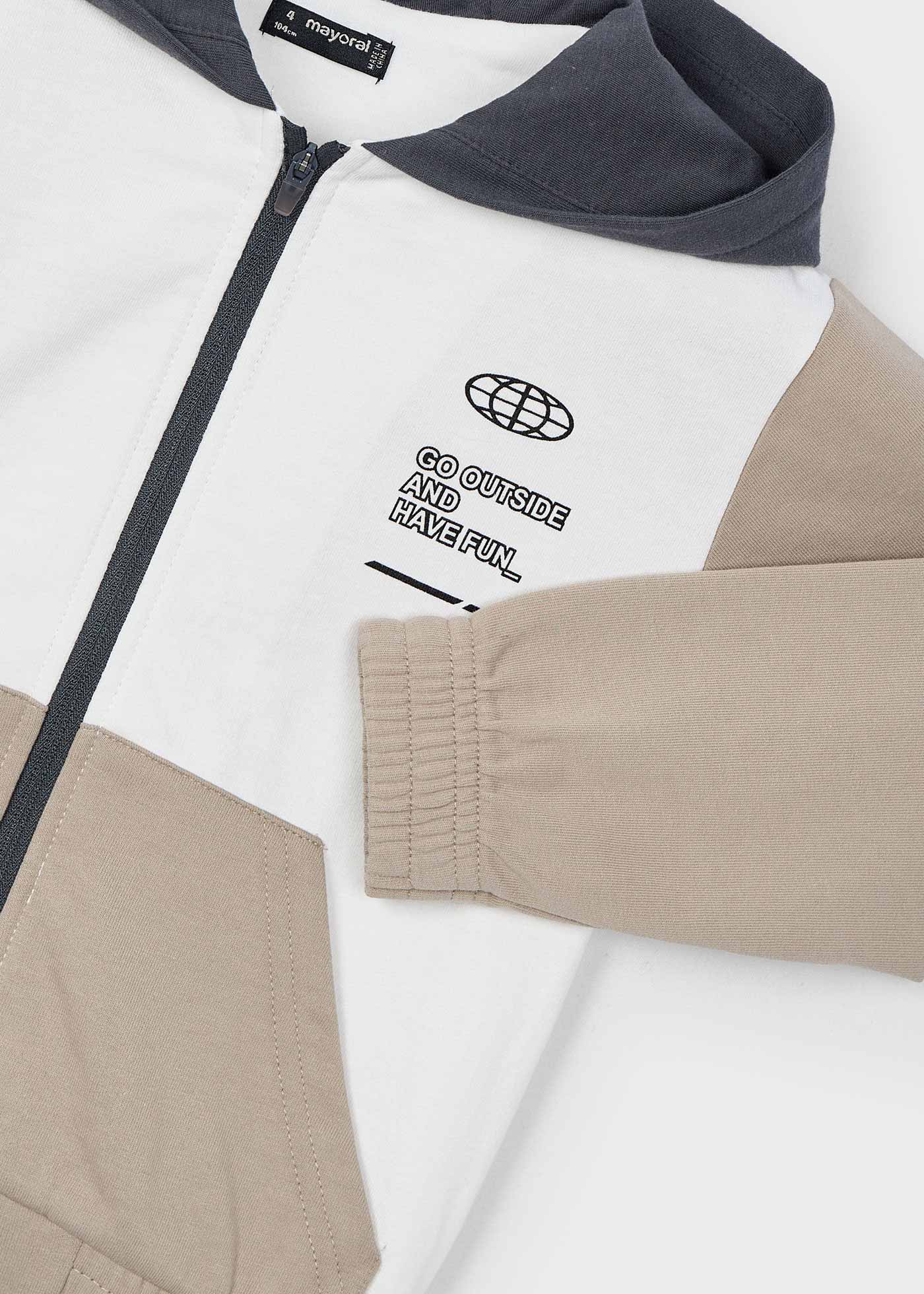 Sweatjacke Blockfarben Jungen