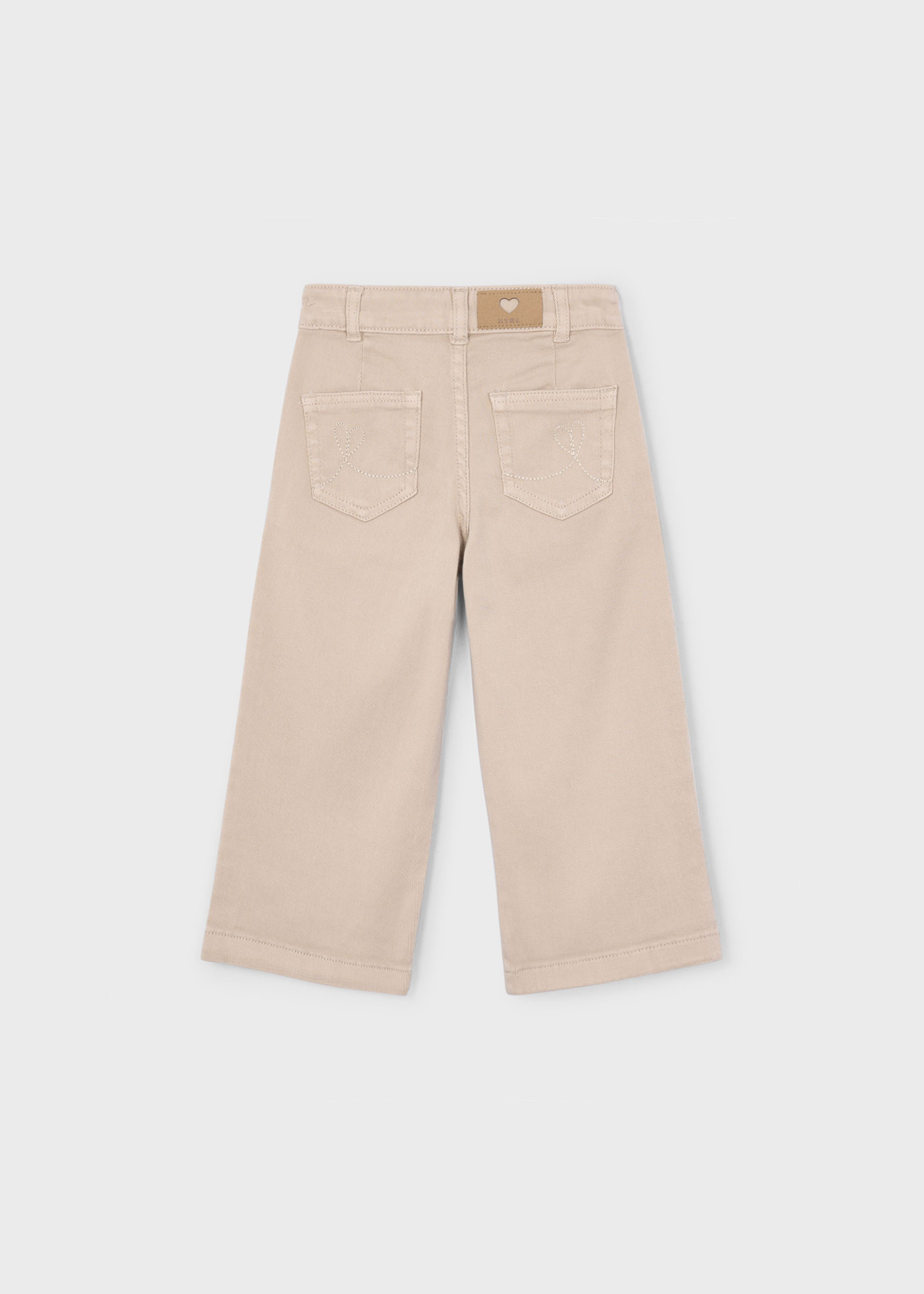 Girl wide fit twill trousers