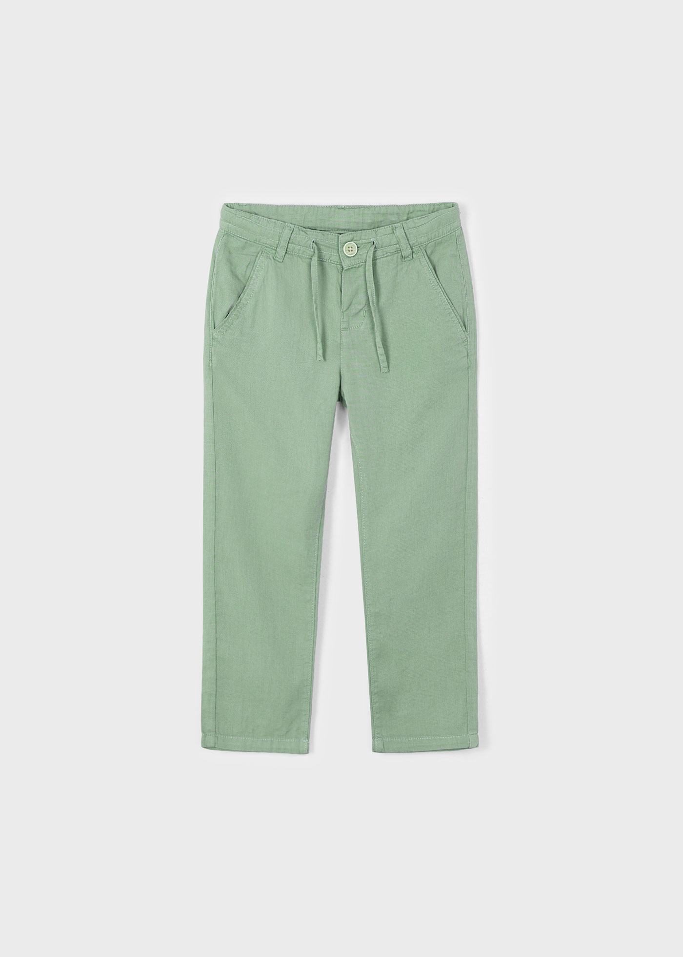 Boy Linen Pants with Drawstring