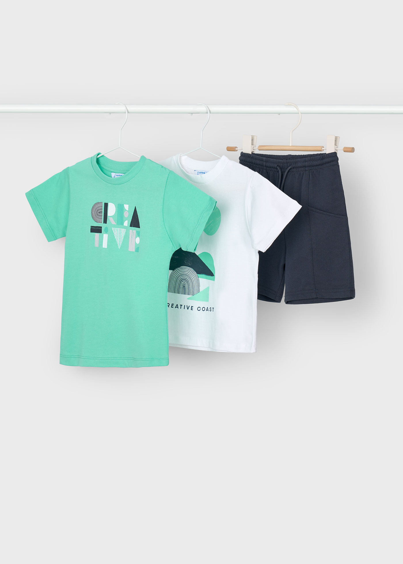 Boy 3-Piece Geometric Print Set