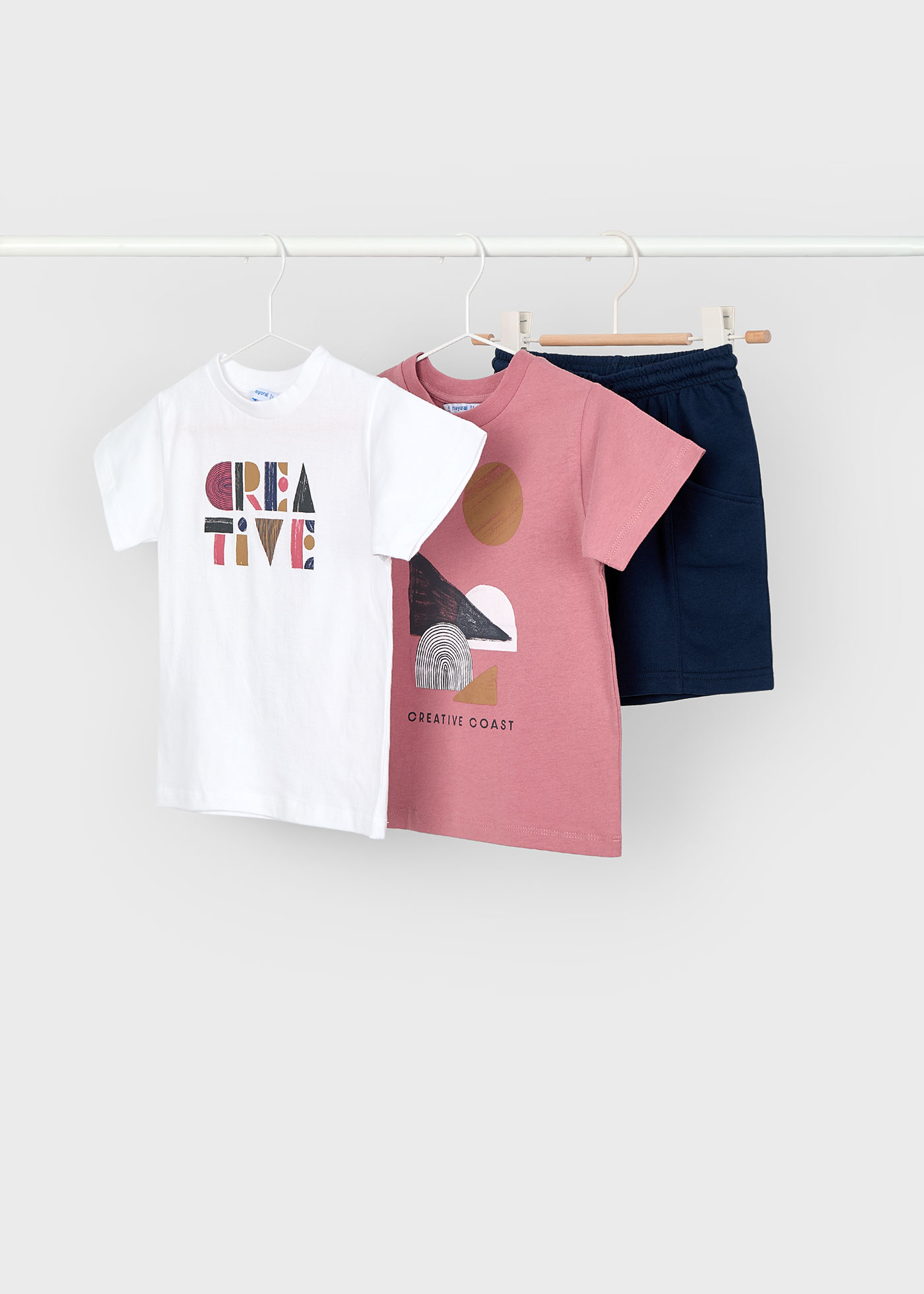 Set 3 piese motiv geometric baiat
