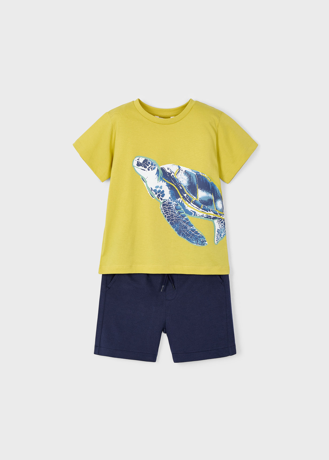 Completo pantaloncino e maglietta tartaruga bambino