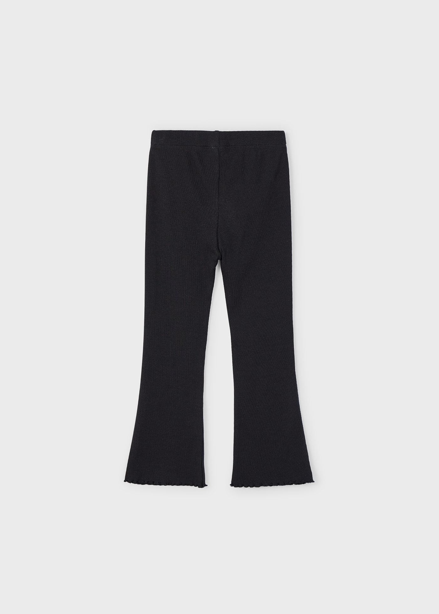 Leggings a campana costine bambina