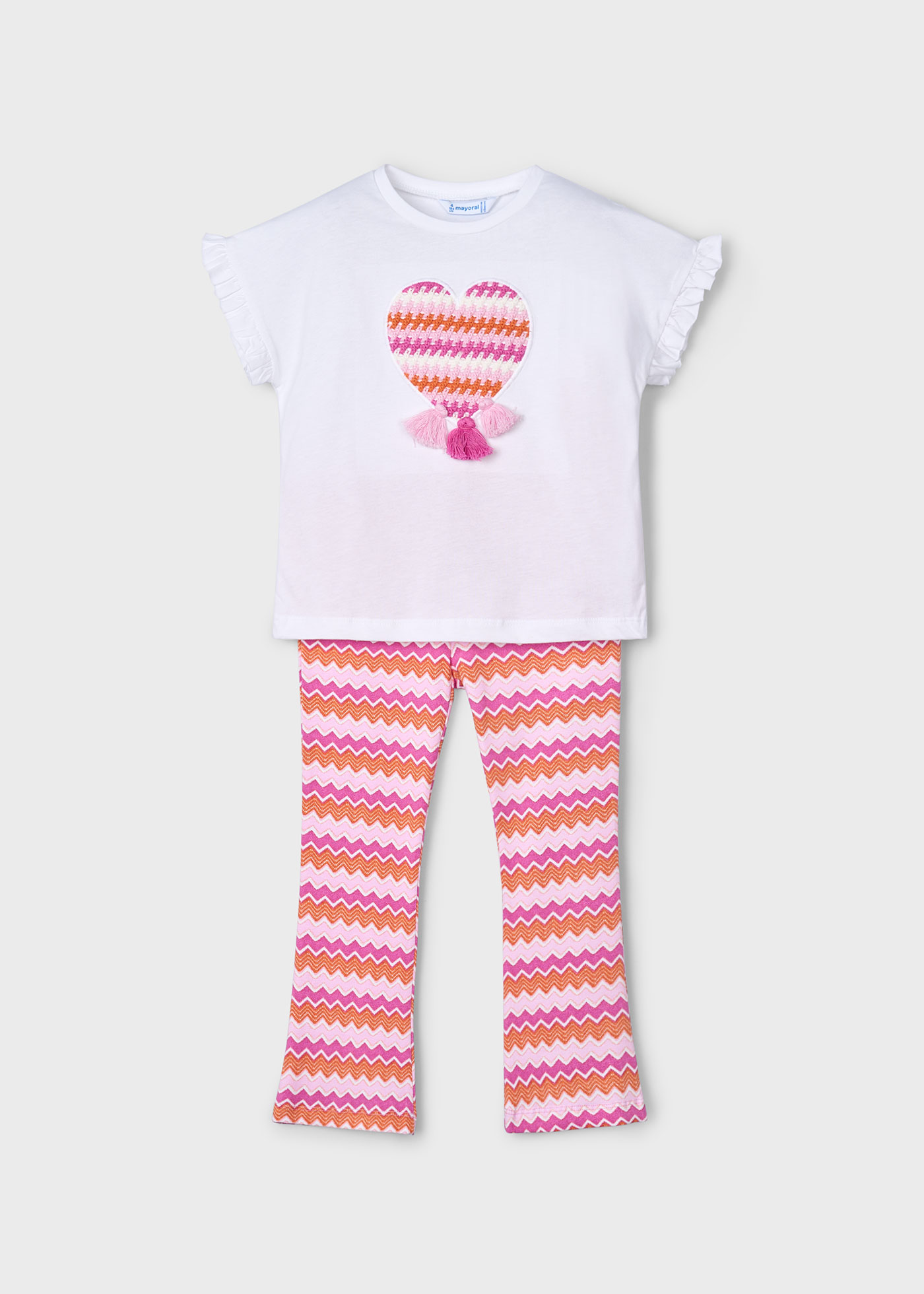 Conjunto legging acampanado y playera niña