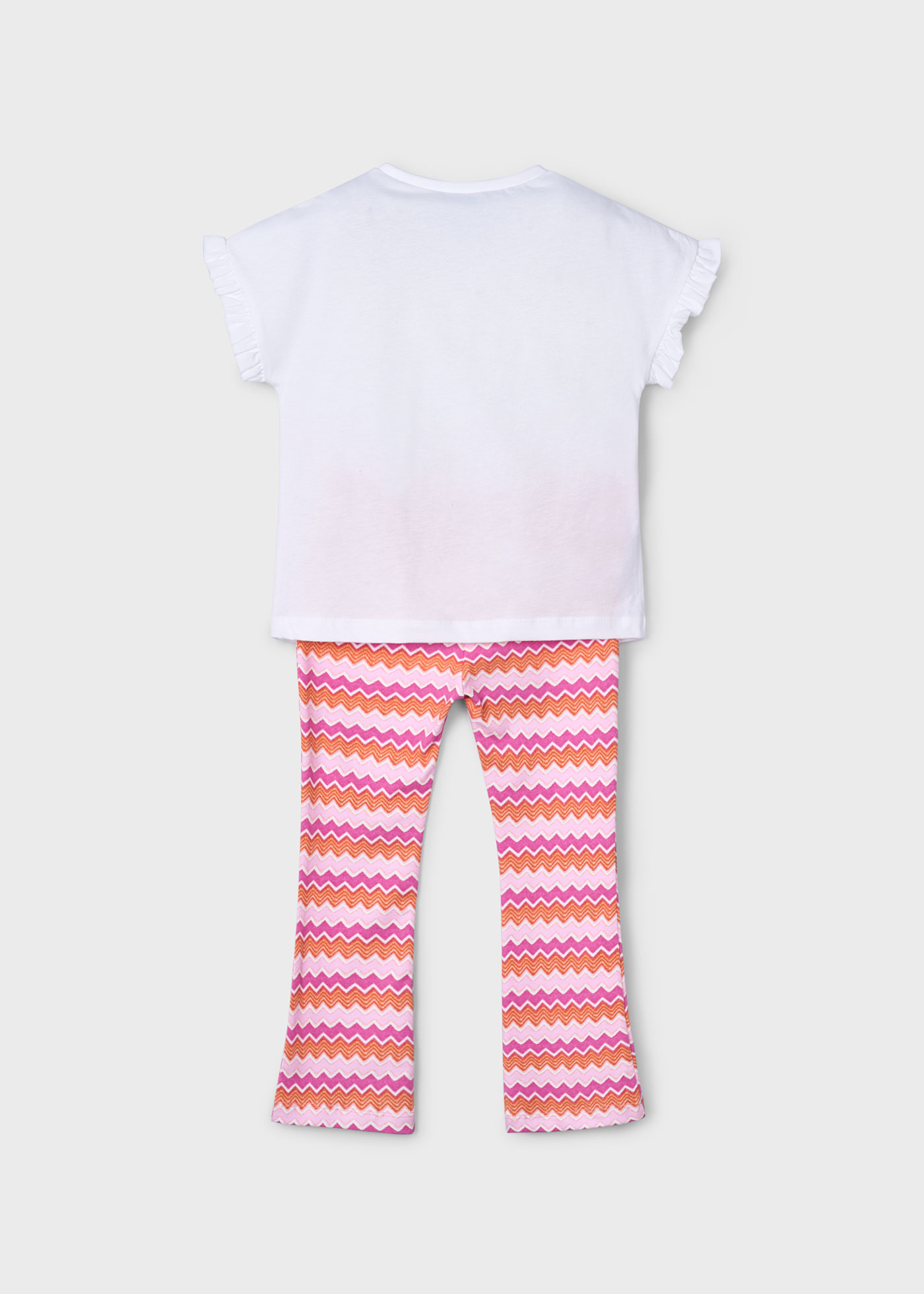 Conjunto legging acampanado y playera niña