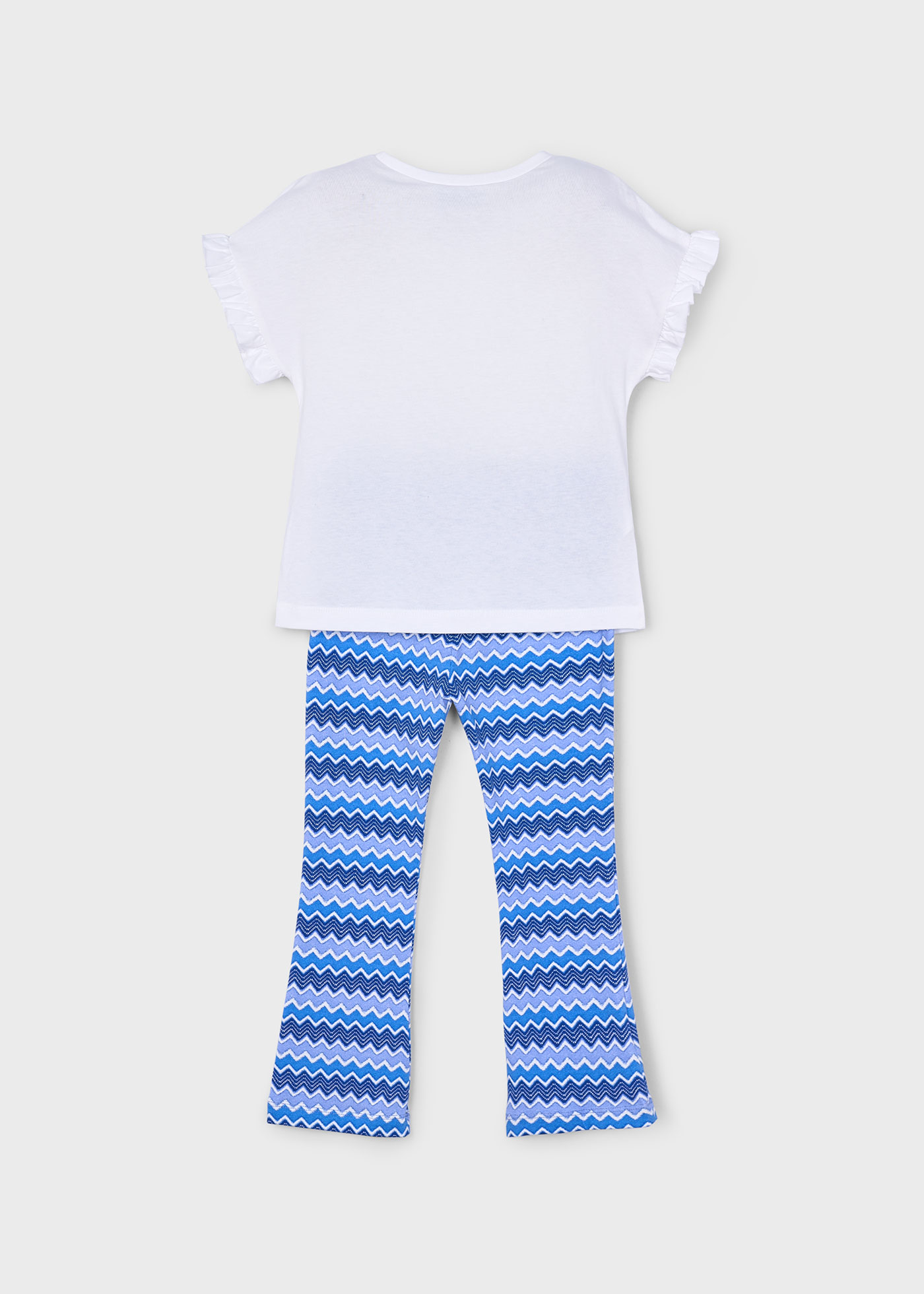 Completo leggings a campana e maglietta bambina