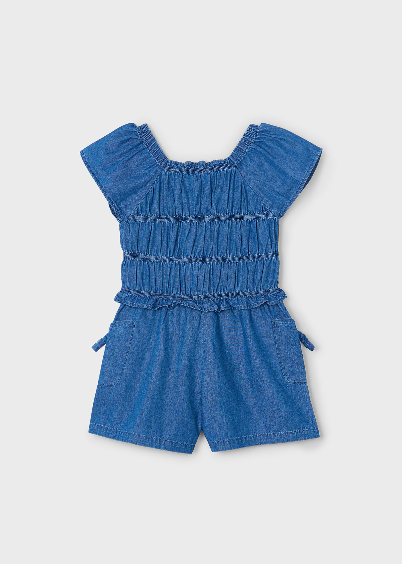 Kurzer Jumpsuit mit Raffungen Mädchen