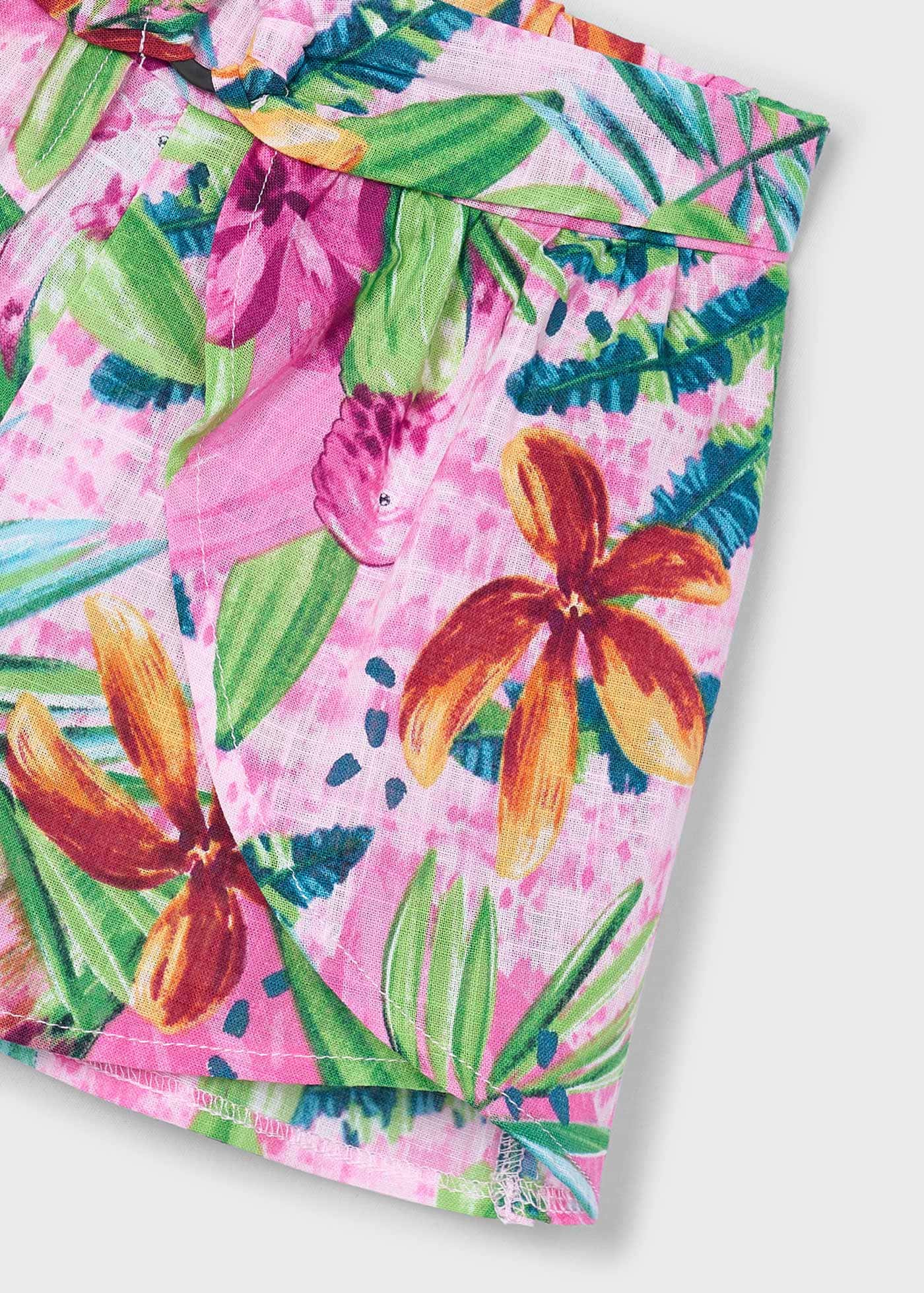 Gonna pantalone tropical bambina