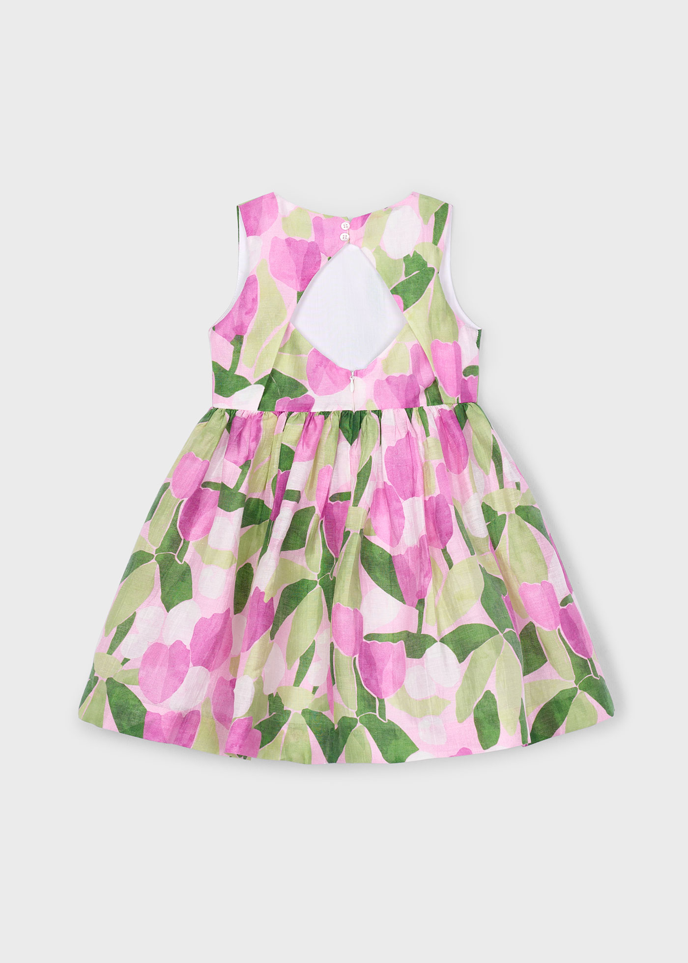 Robe imprimée fleurs fille