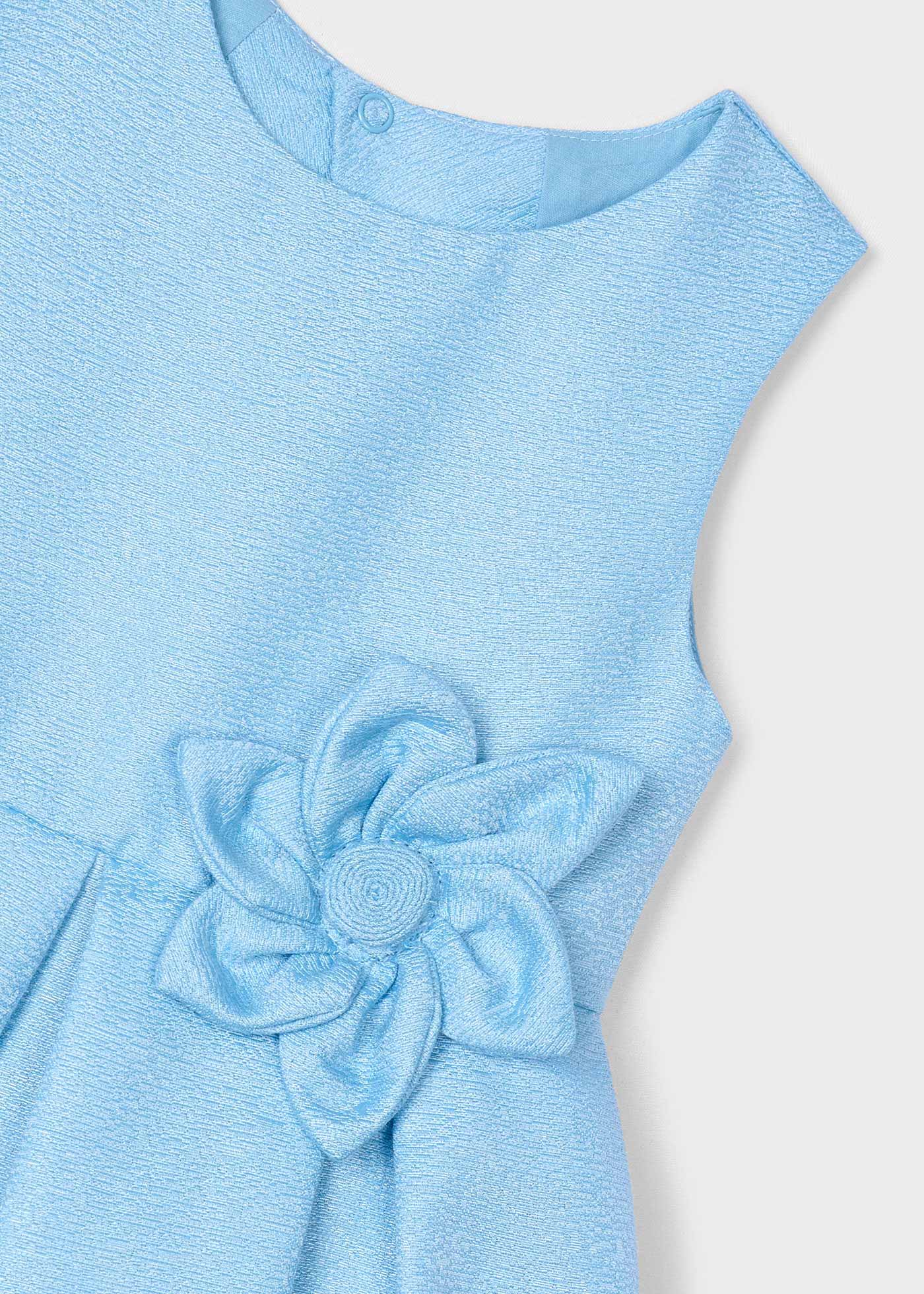Vestido estrutura acetinado menina