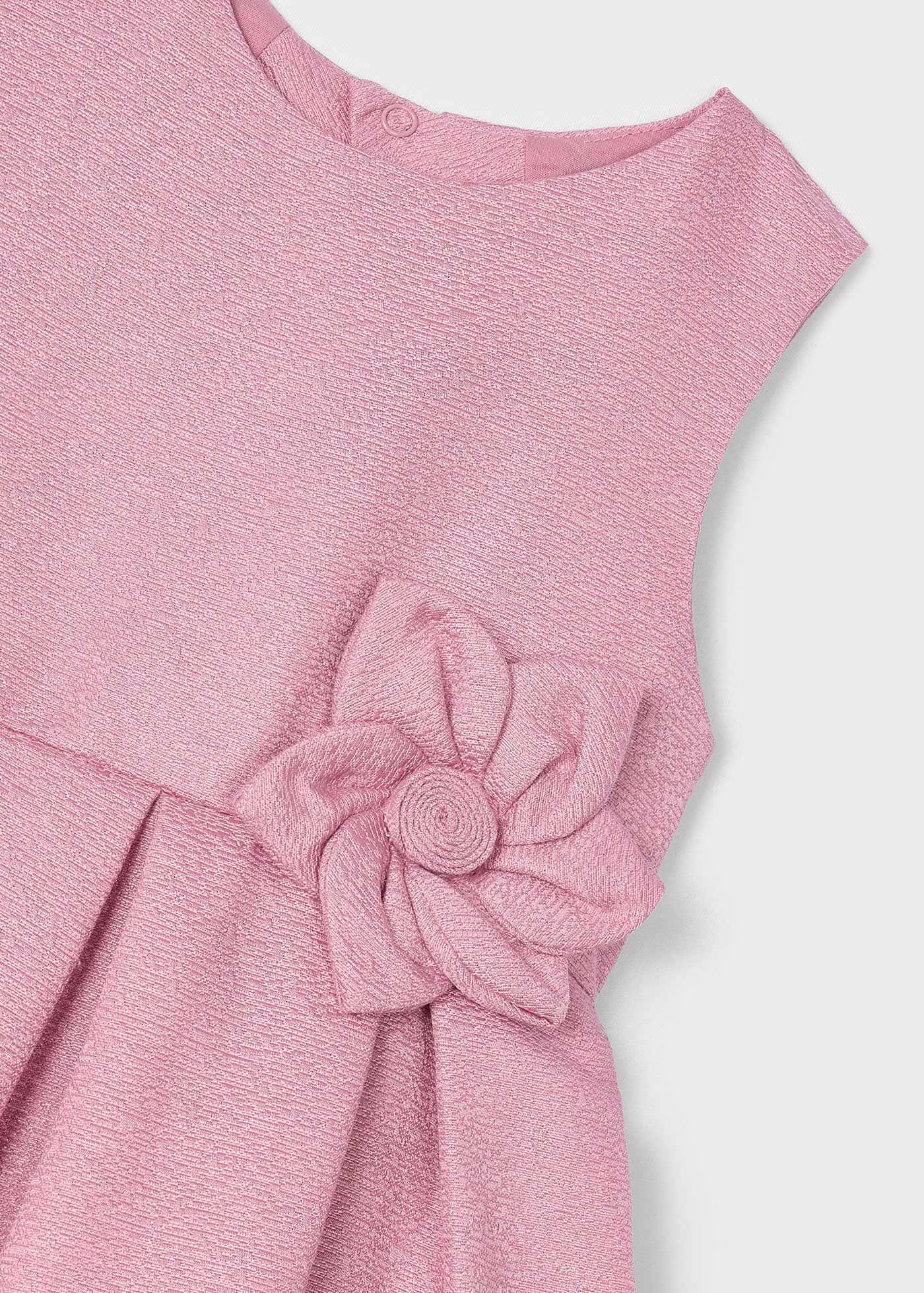 Vestido estrutura acetinado menina