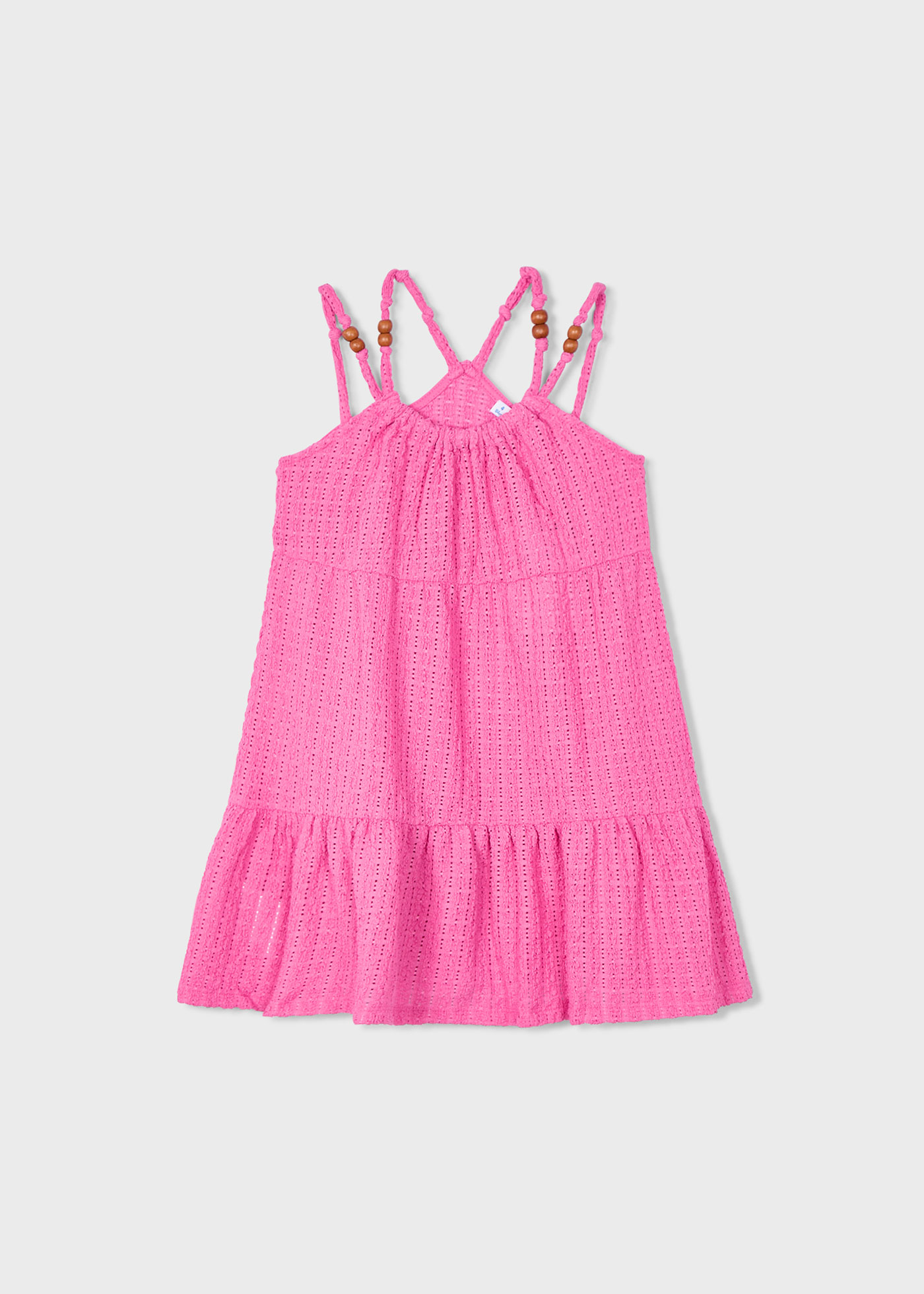 Rochie perforata cu margele fetita