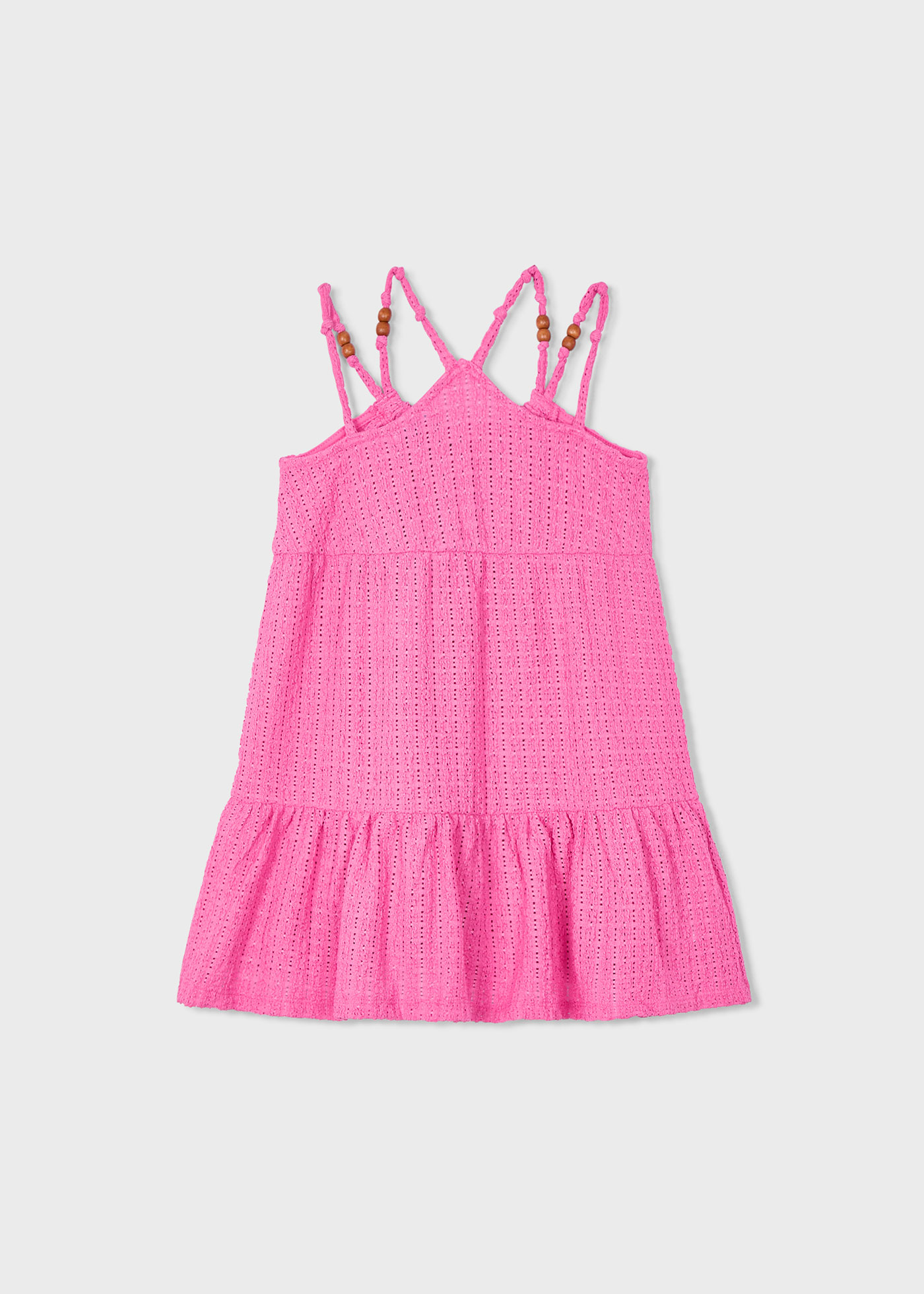 Rochie perforata cu margele fetita
