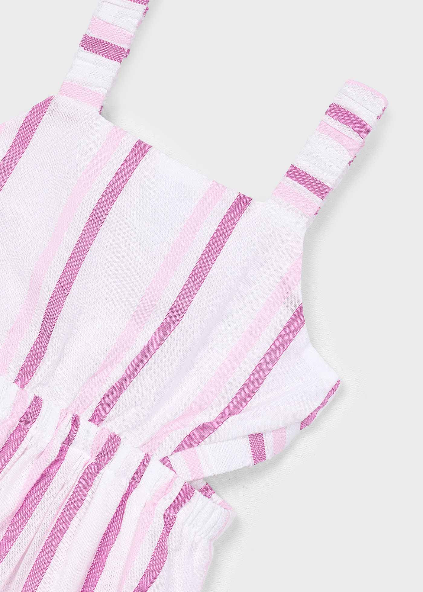 Vestido riscas menina