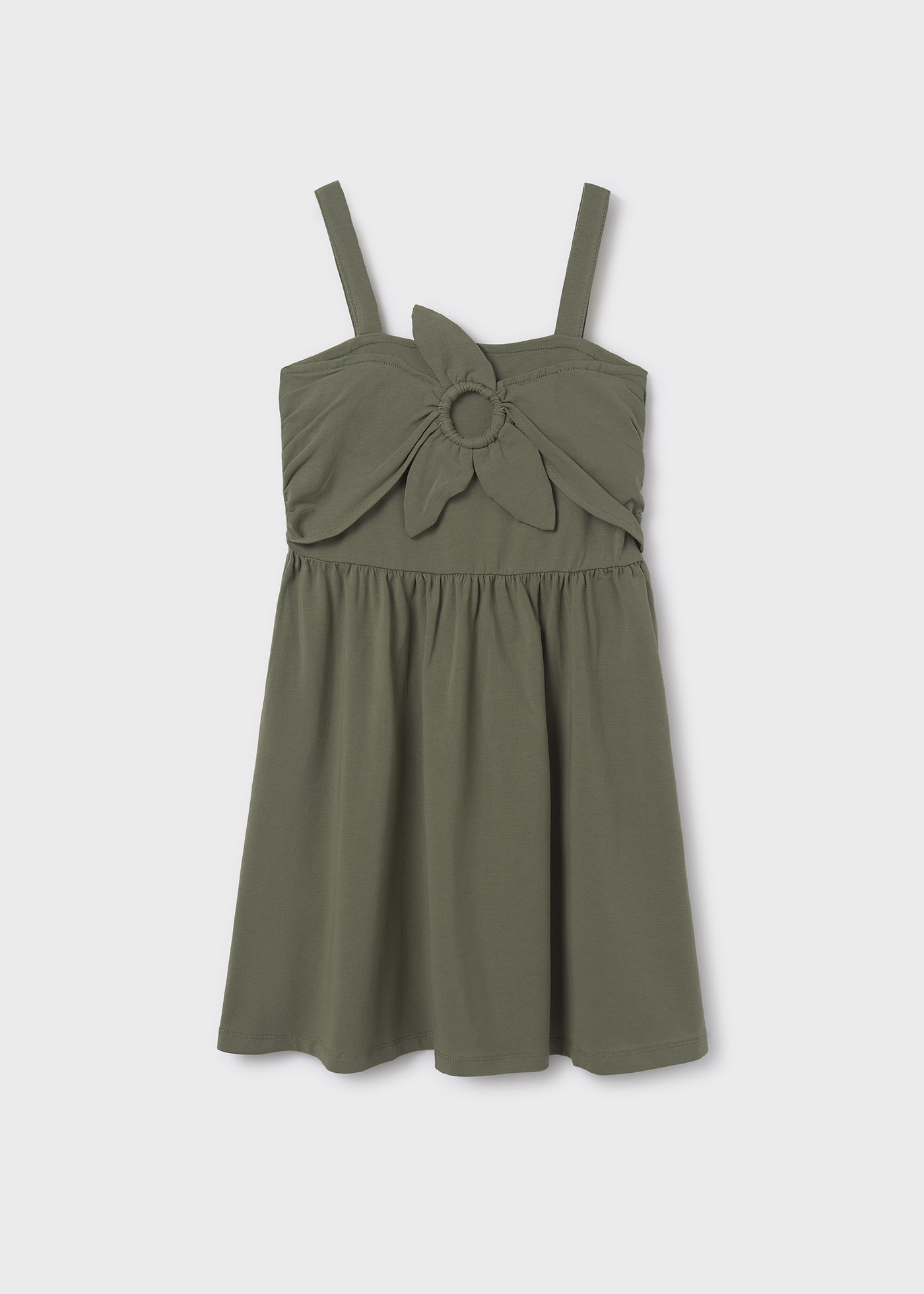 Vestito bretelle fiore ragazza