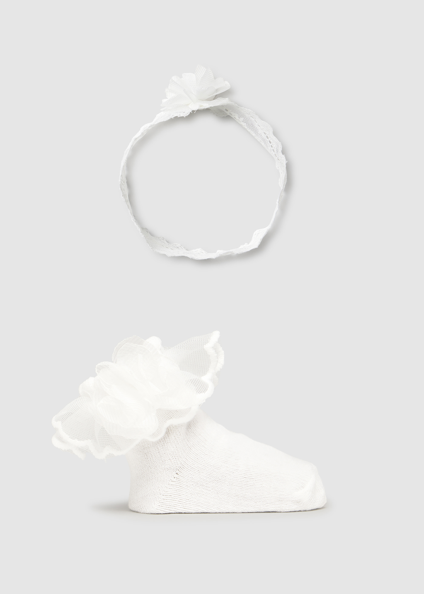 Set fascia e calzini neonata