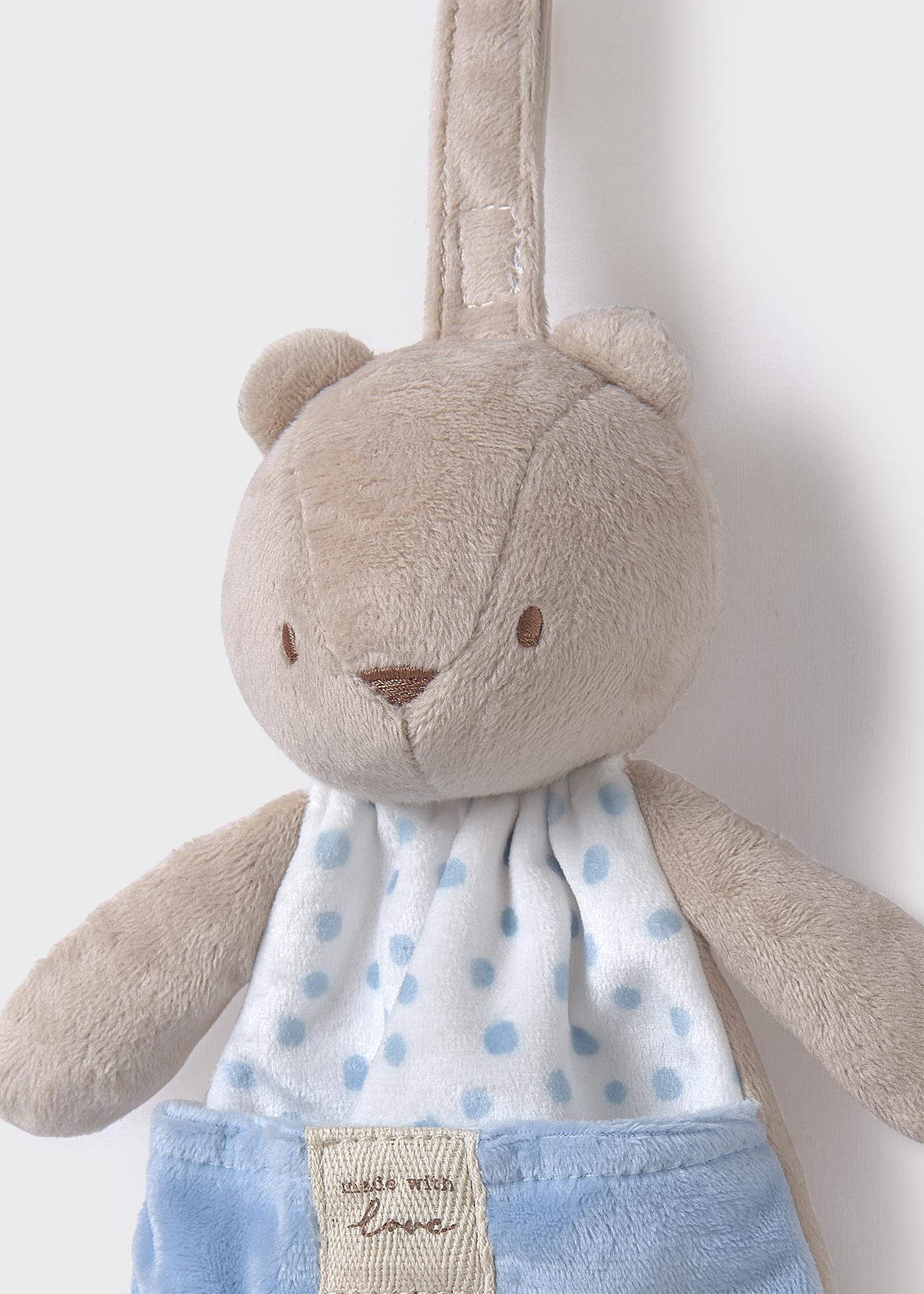Peluche con porta ciuccio neonato