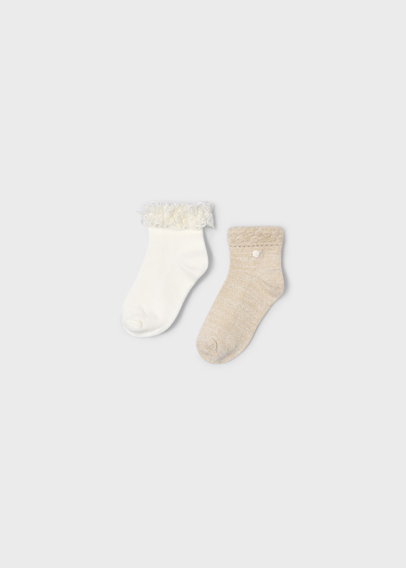 Lot de 2 chaussettes fantaisie fille