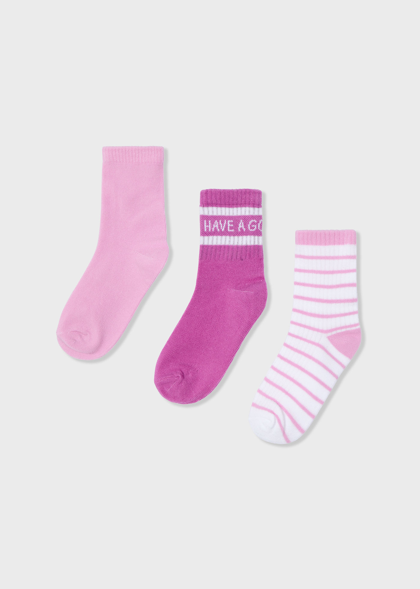 Lot de 3 chaussettes décontractées fille