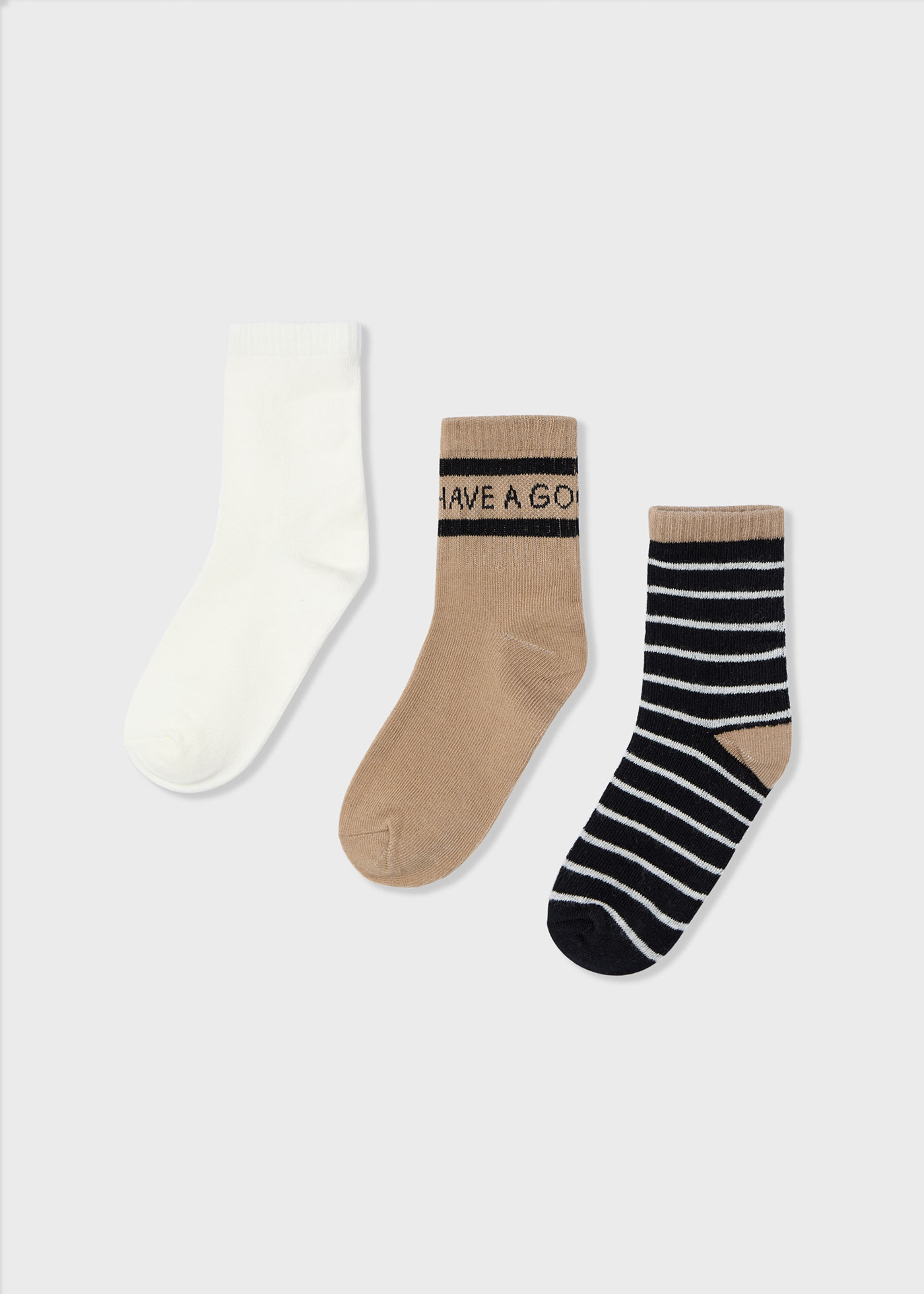 Set 3 calzini casual bambina
