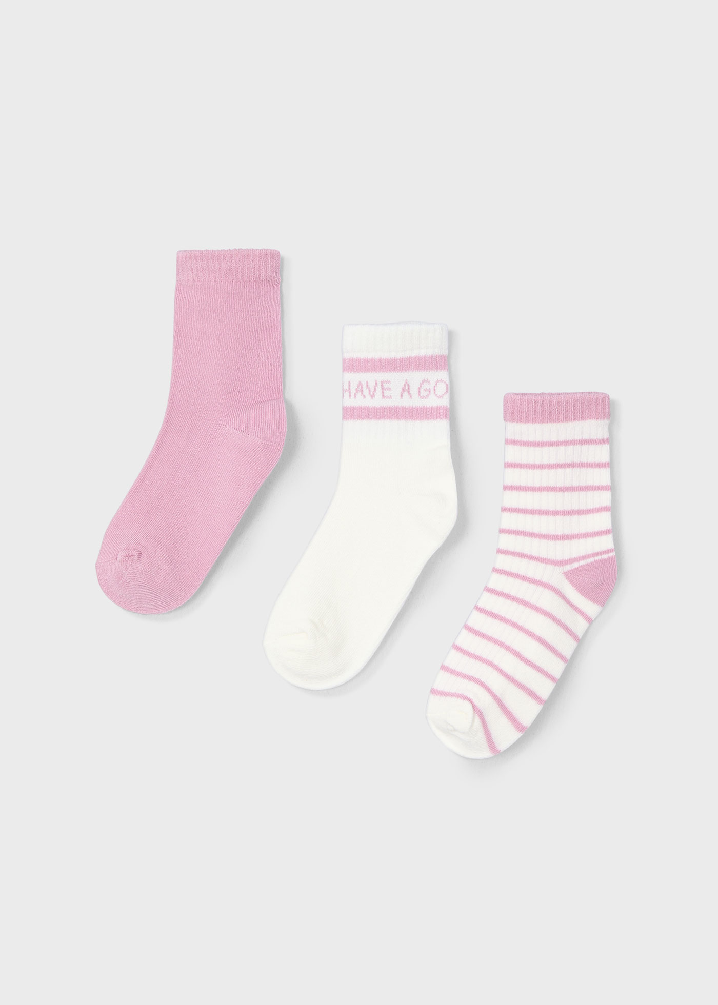Set 3 calzini casual bambina