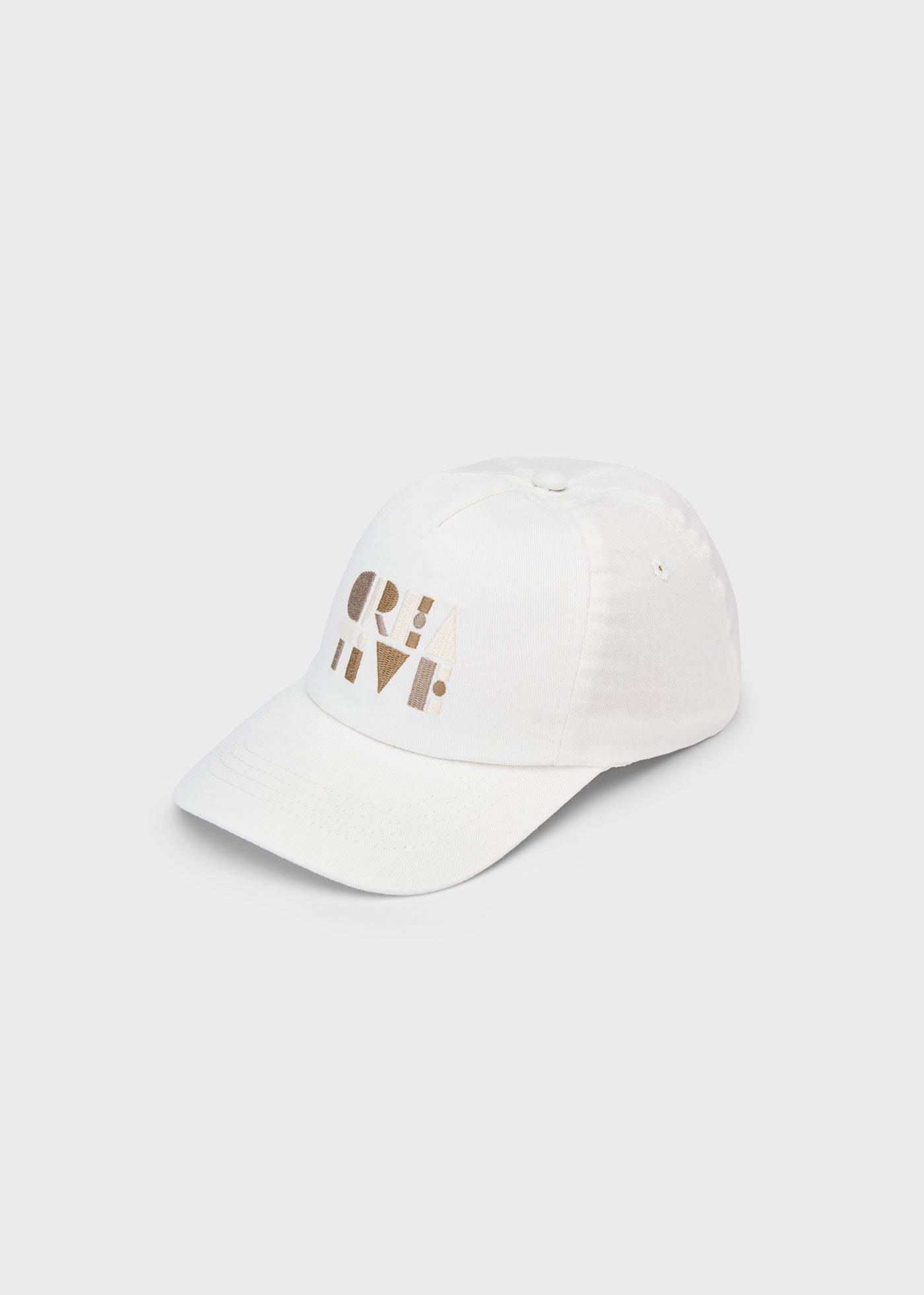 Boy embroidered text cap