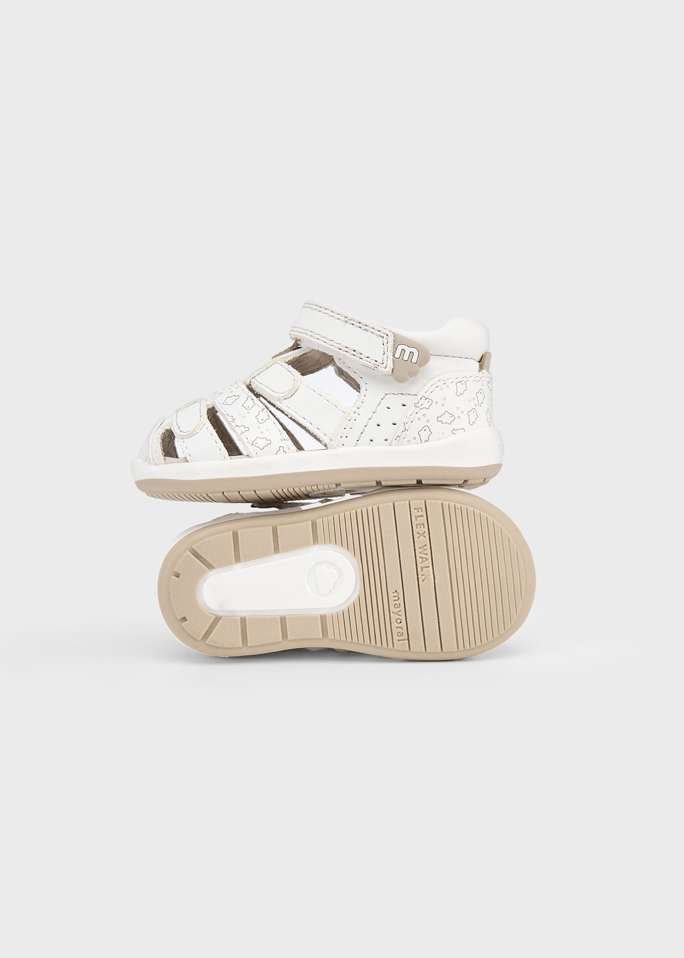 Baby leather pattern sandals