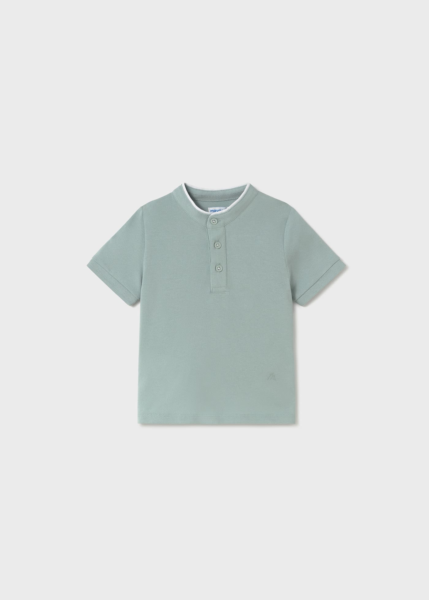 Polo semibasica collo alla coreana neonato