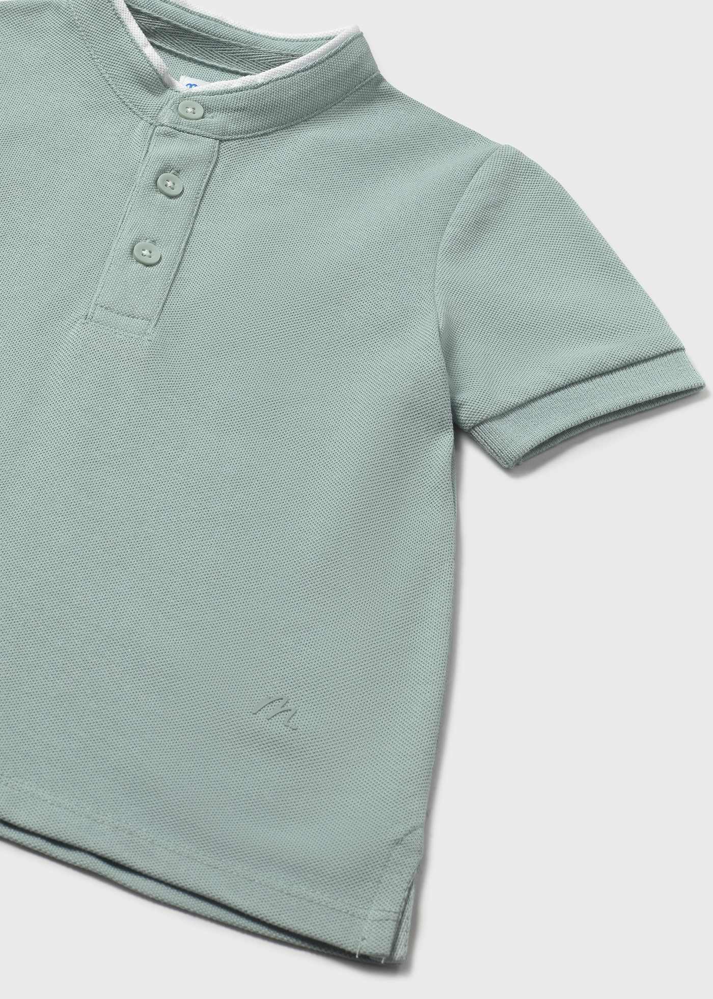 Polo semibasica collo alla coreana neonato