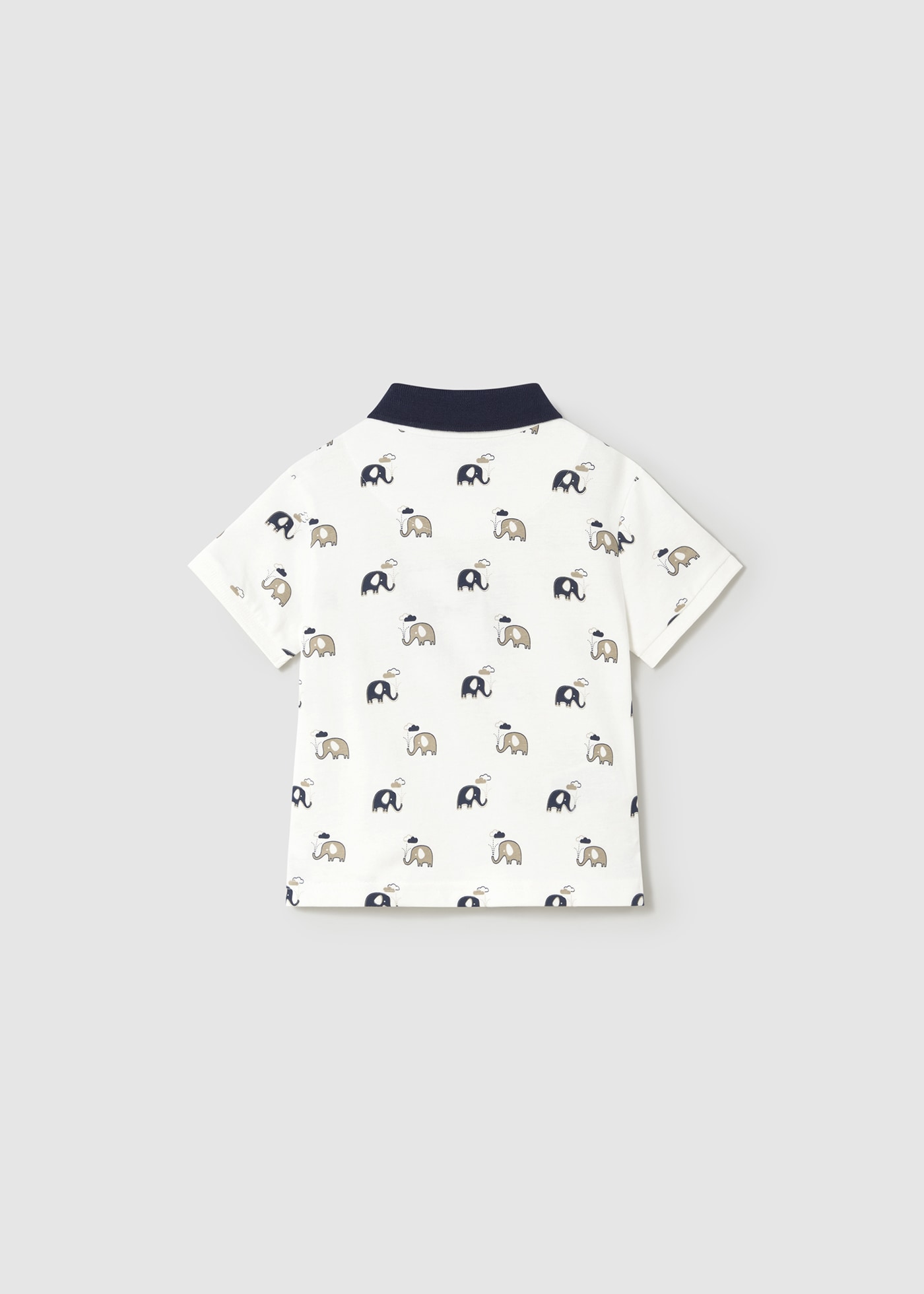 Polo punto liso estampado bebé
