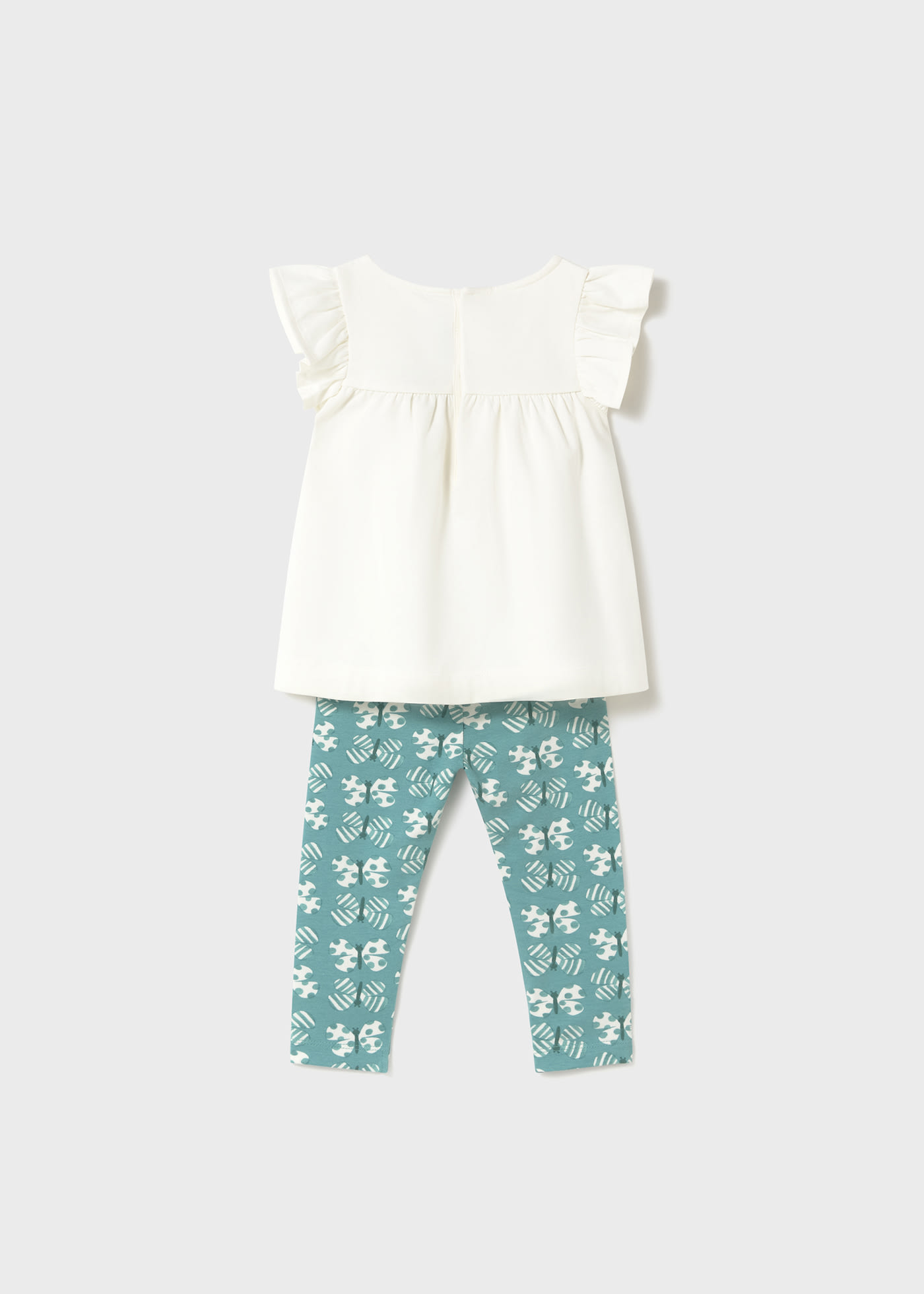 Completo leggings stampato neonata