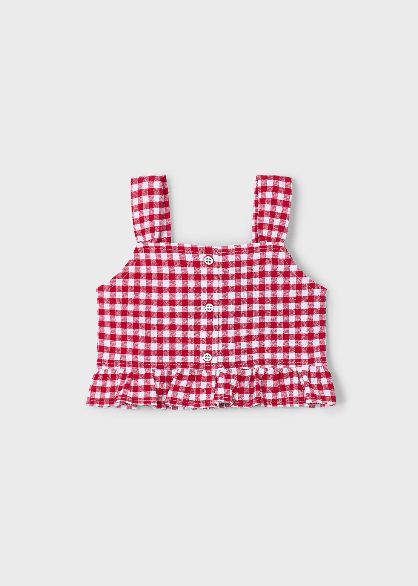Top bretele vichy fetita