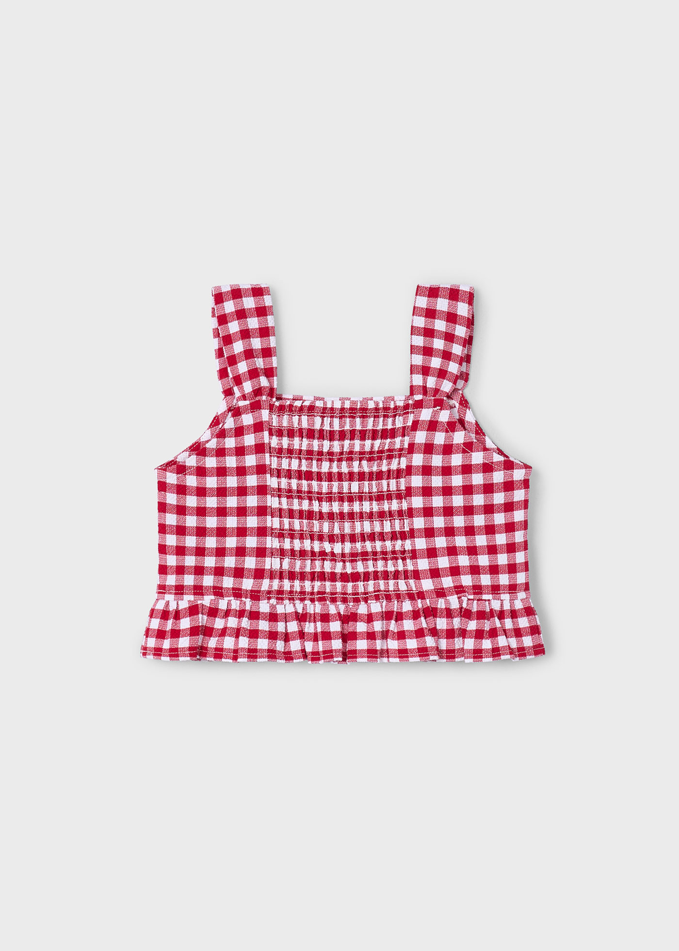 Top bretele vichy fetita