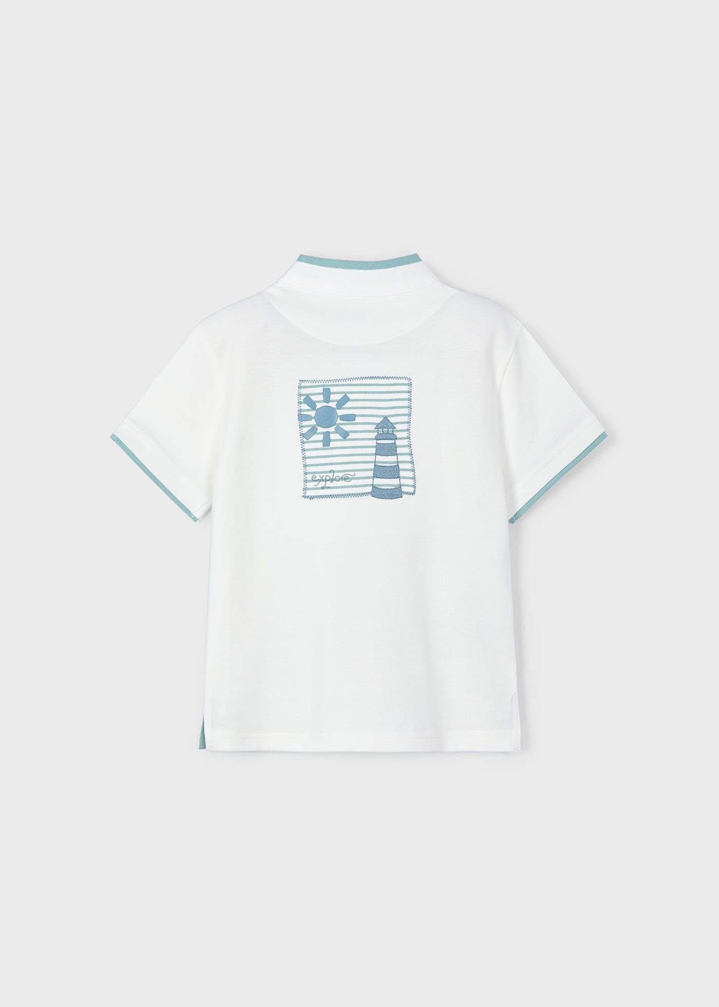 Boy contrast polo shirt