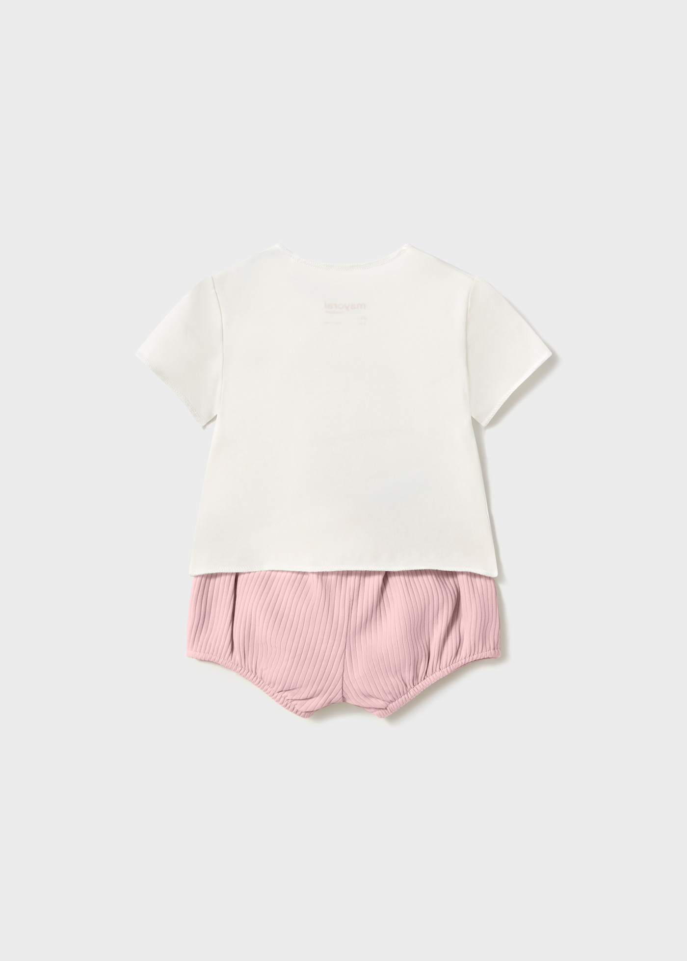 Newborn girl shorts and teddy top set