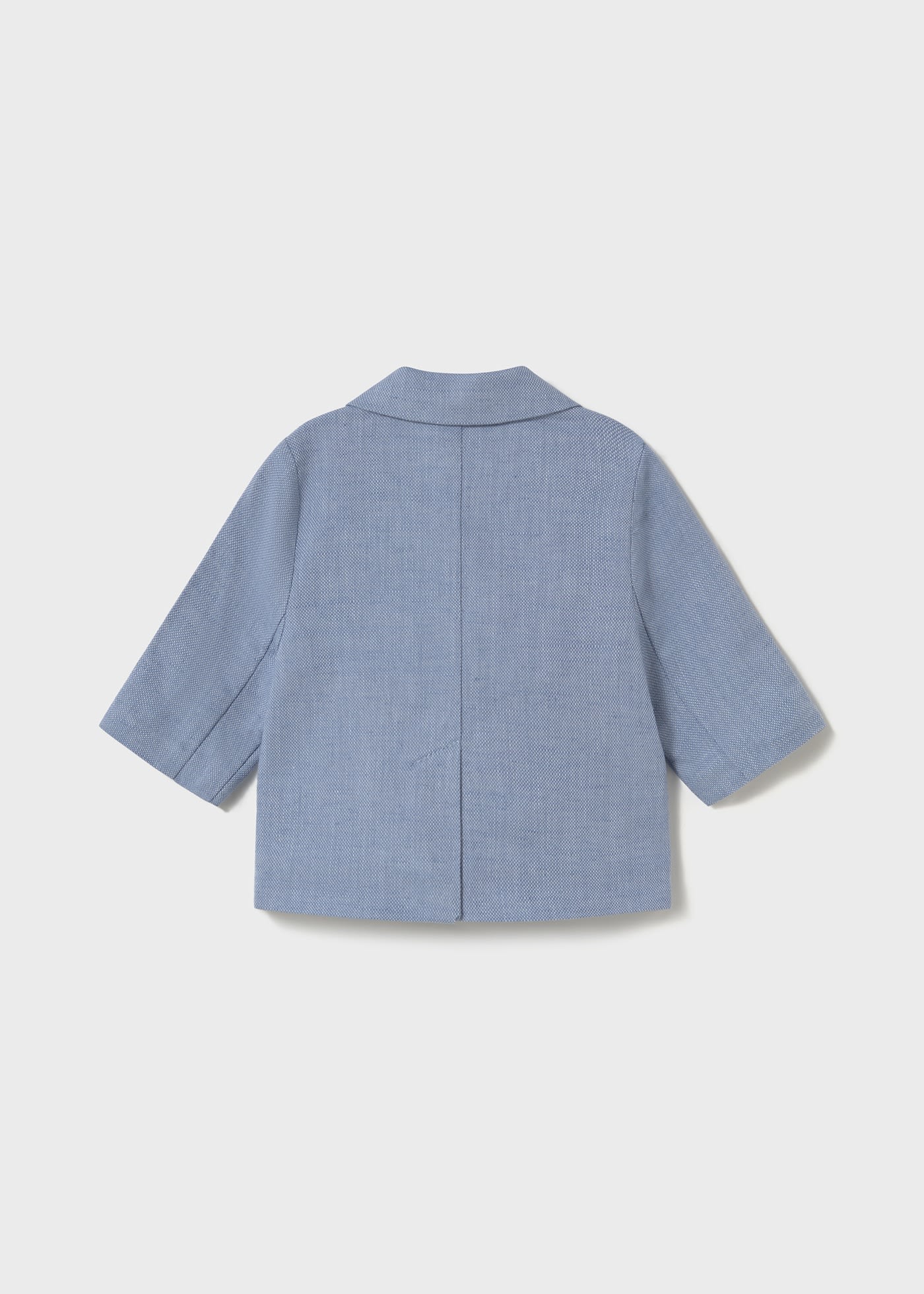 Newborn boy linen blazer