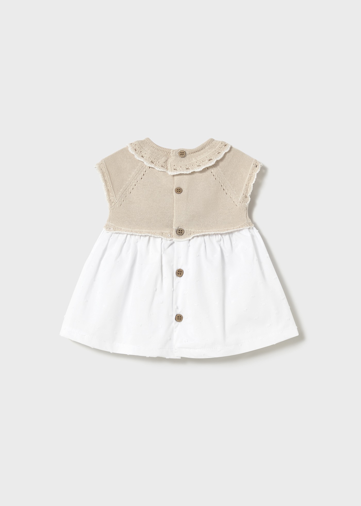 Newborn Color-Block Knit Dress