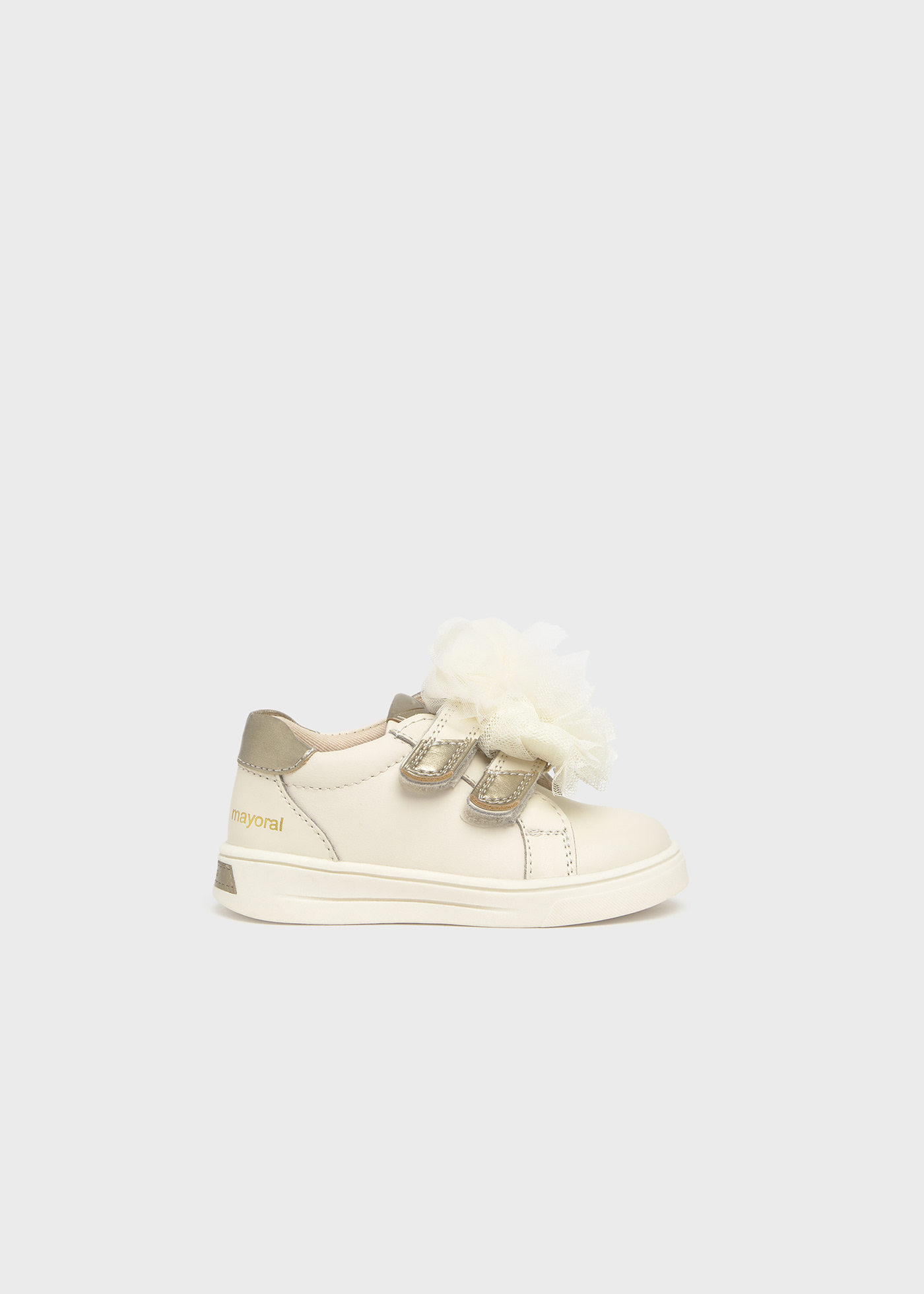 Scarpe sportive fiocco pelle neonata