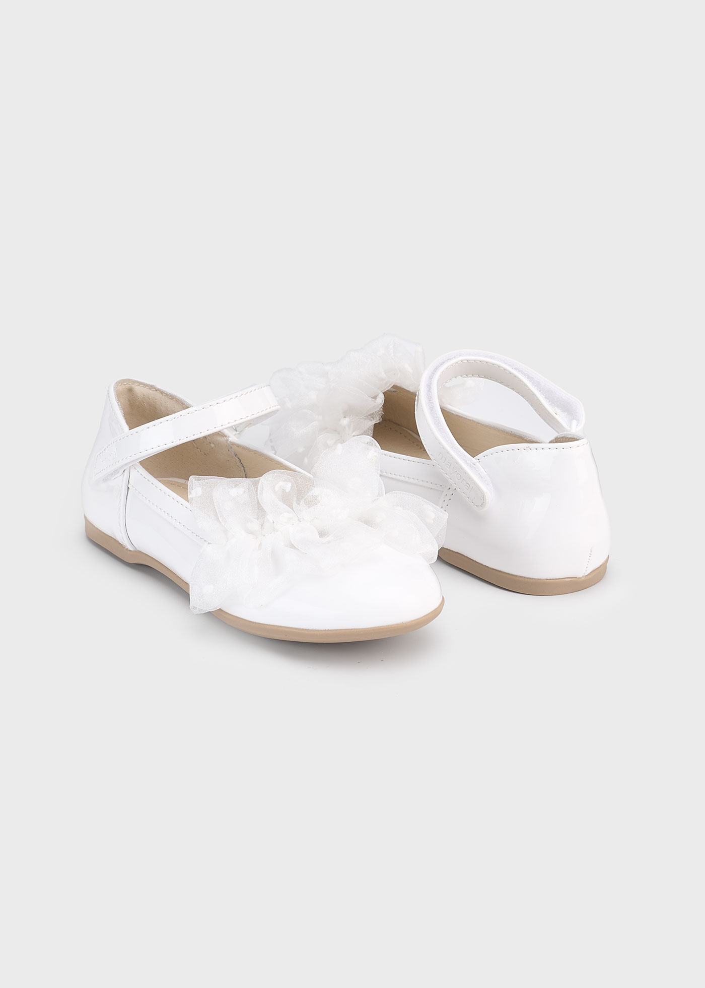 Ballerines en cuir verni fille