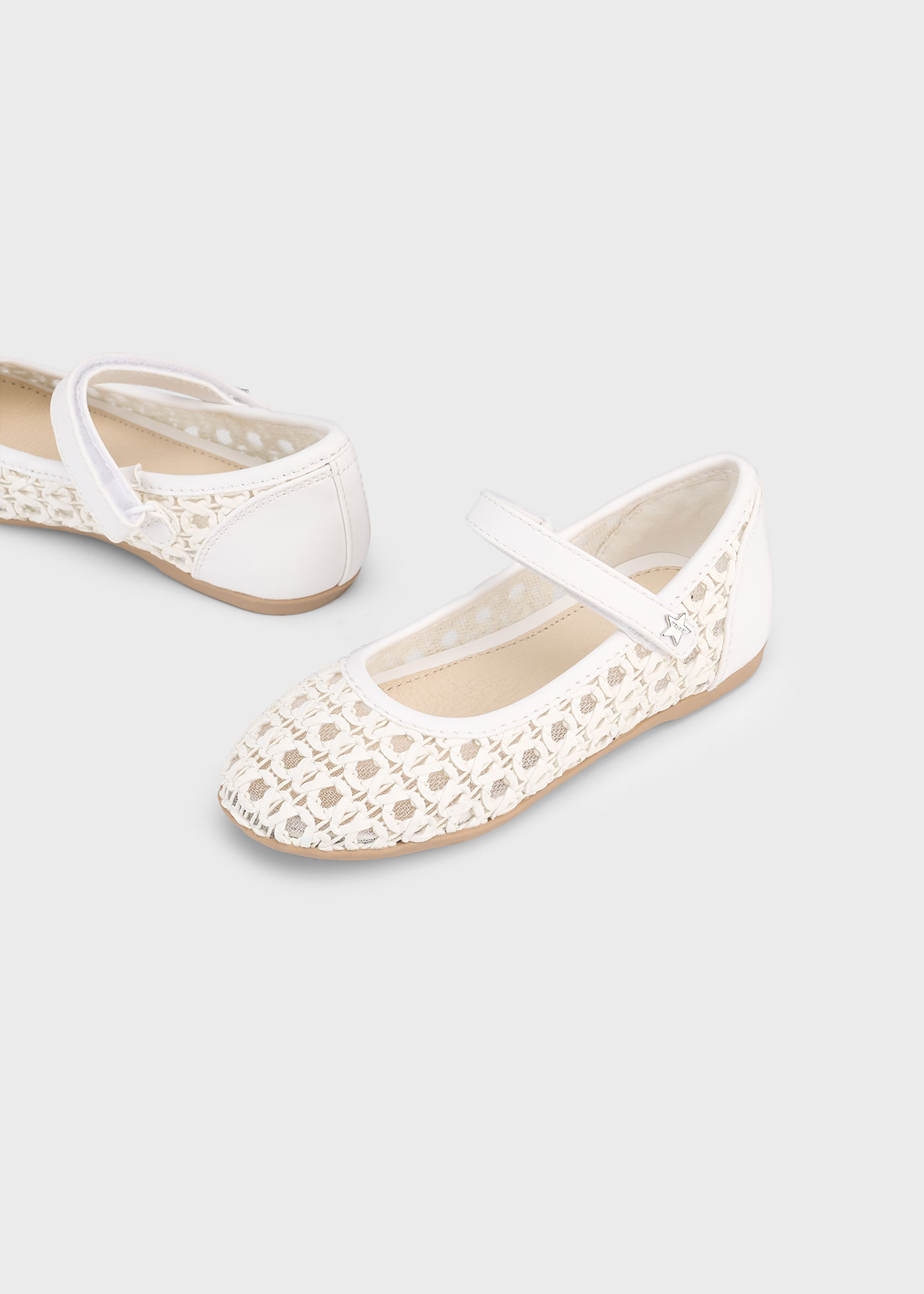 Girl openwork Mary Janes