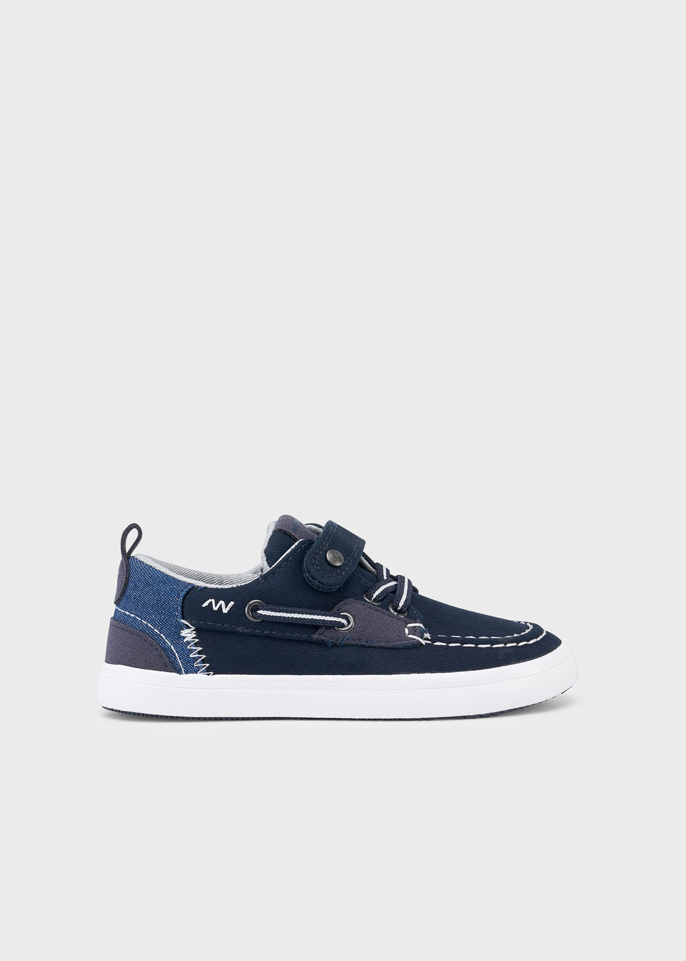 Scarpe modello nautico tela bambino