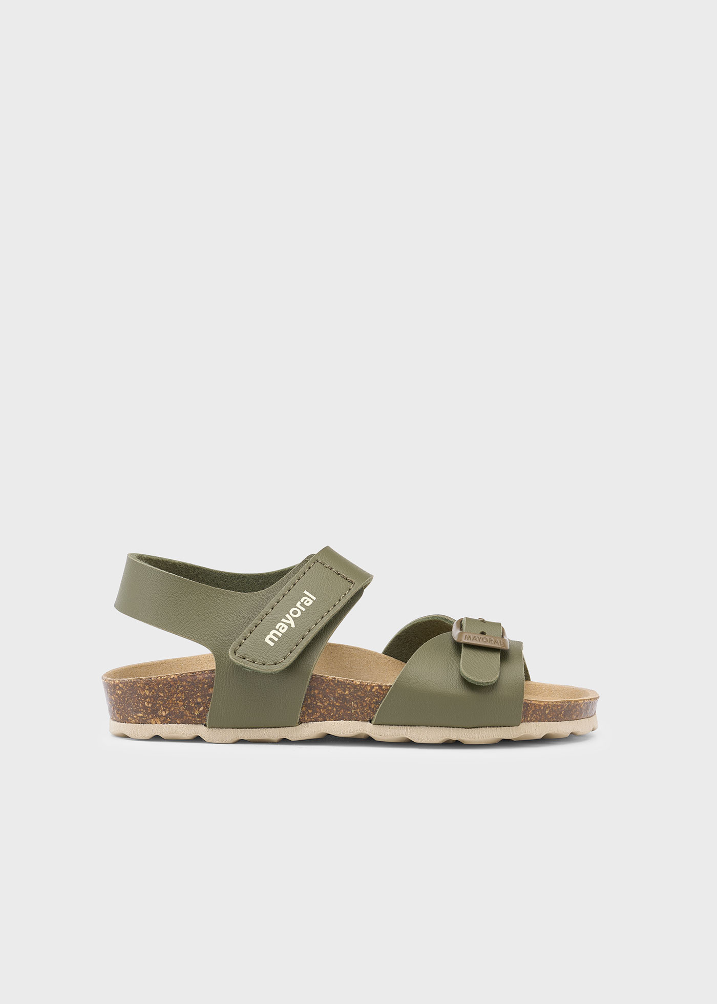 Unisex leather buckle sandals