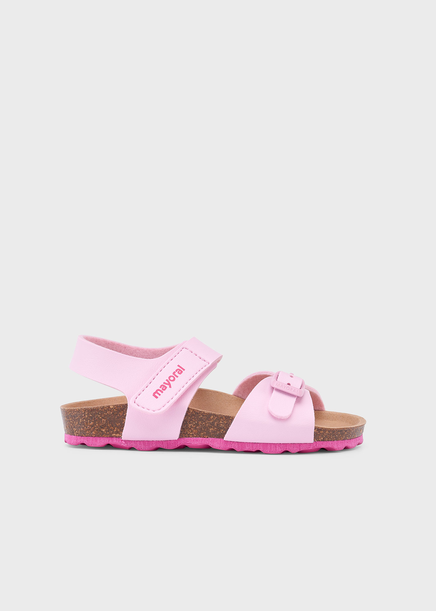 Girl leather buckle sandals