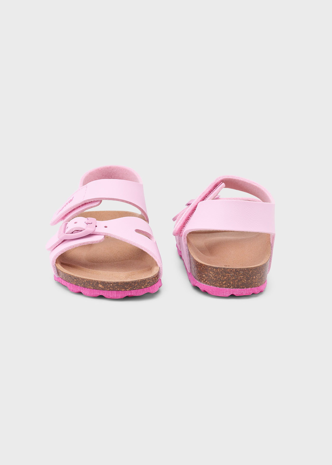 Girl leather buckle sandals