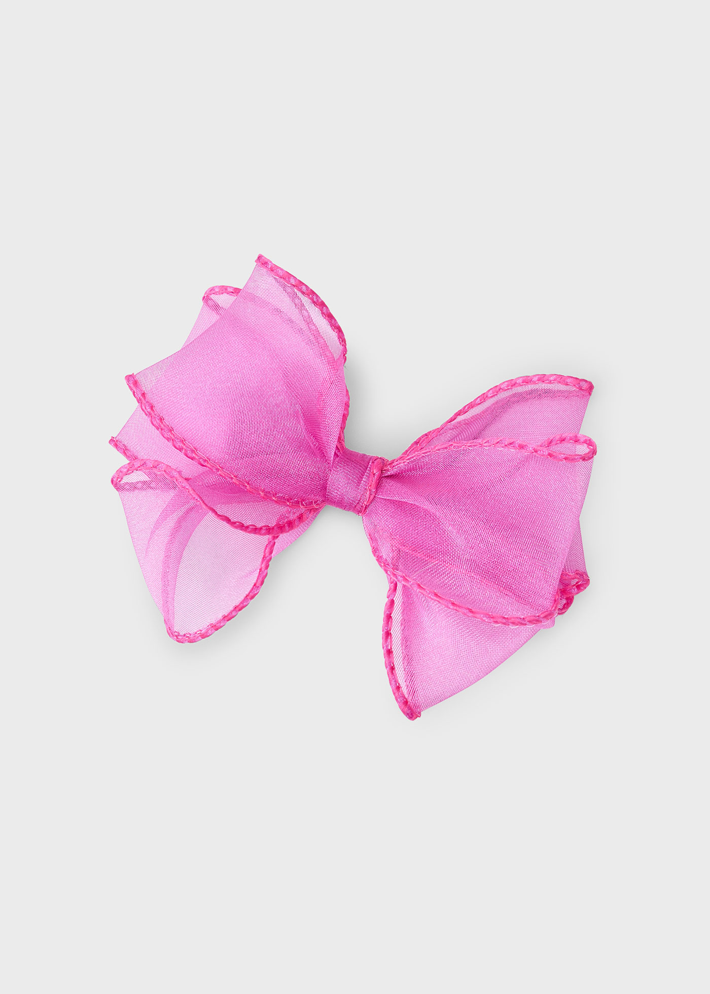 Girl organza bow clip