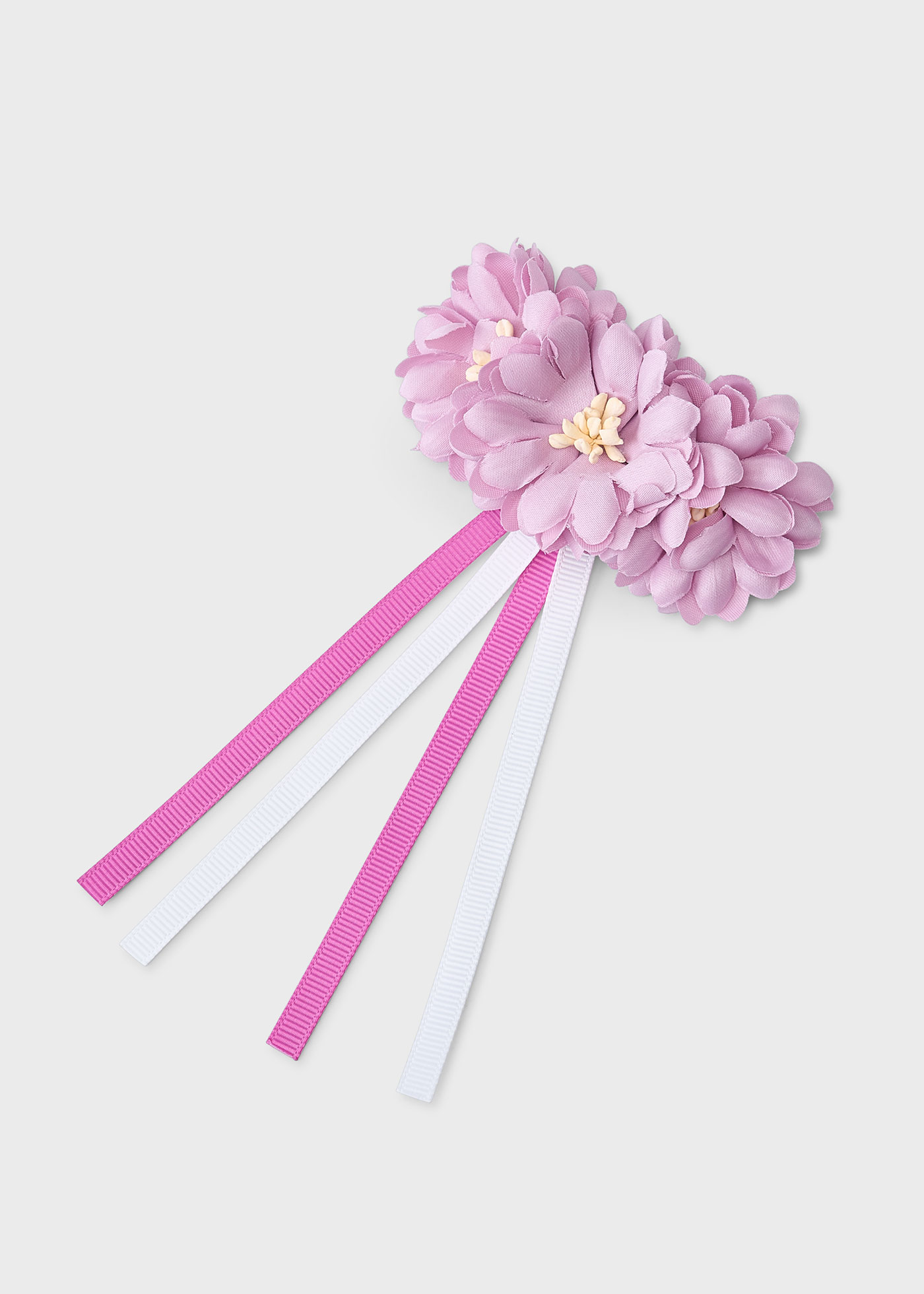 Pinza pasador flor tela niña