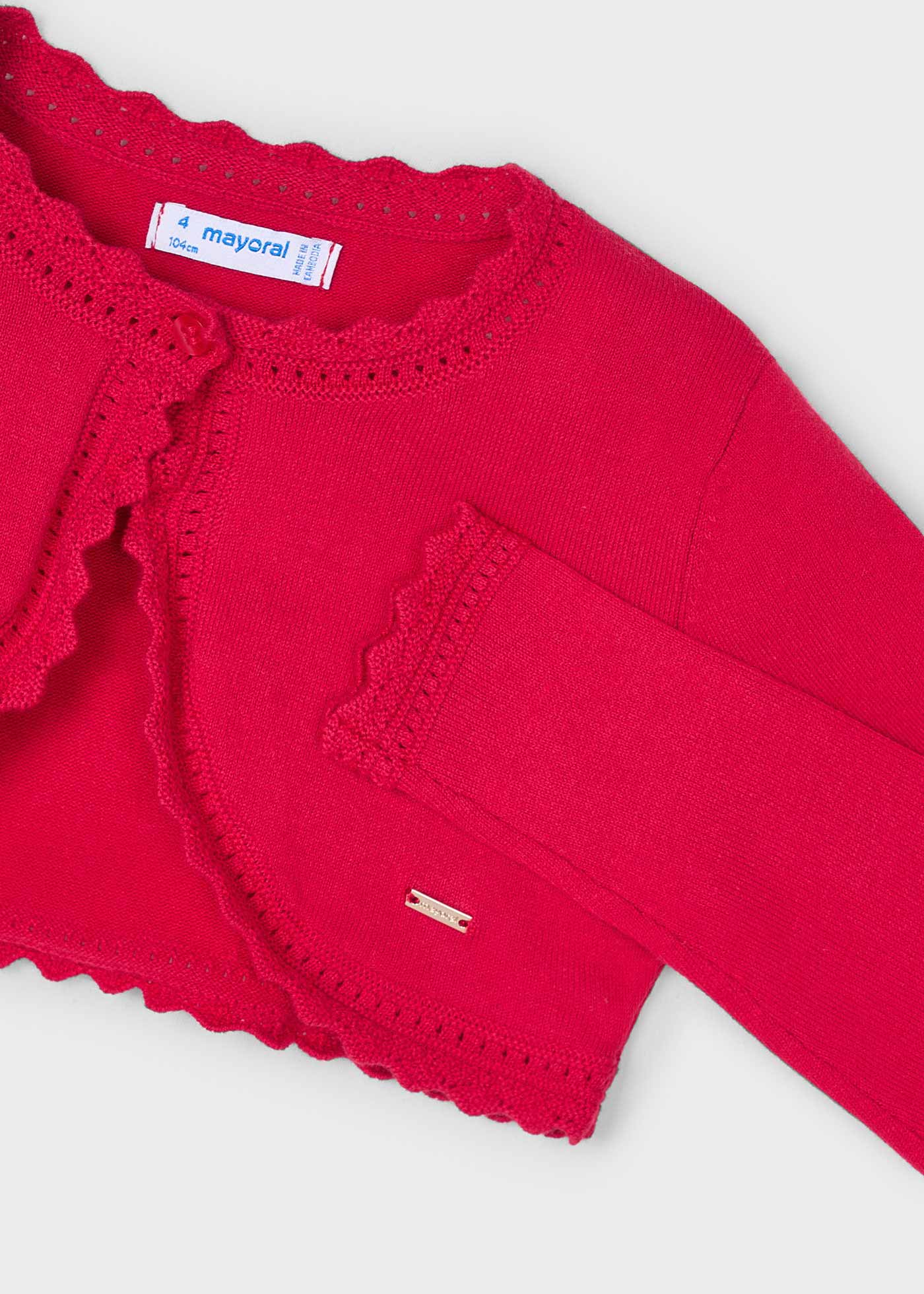 Cardigan basic tricot fetita