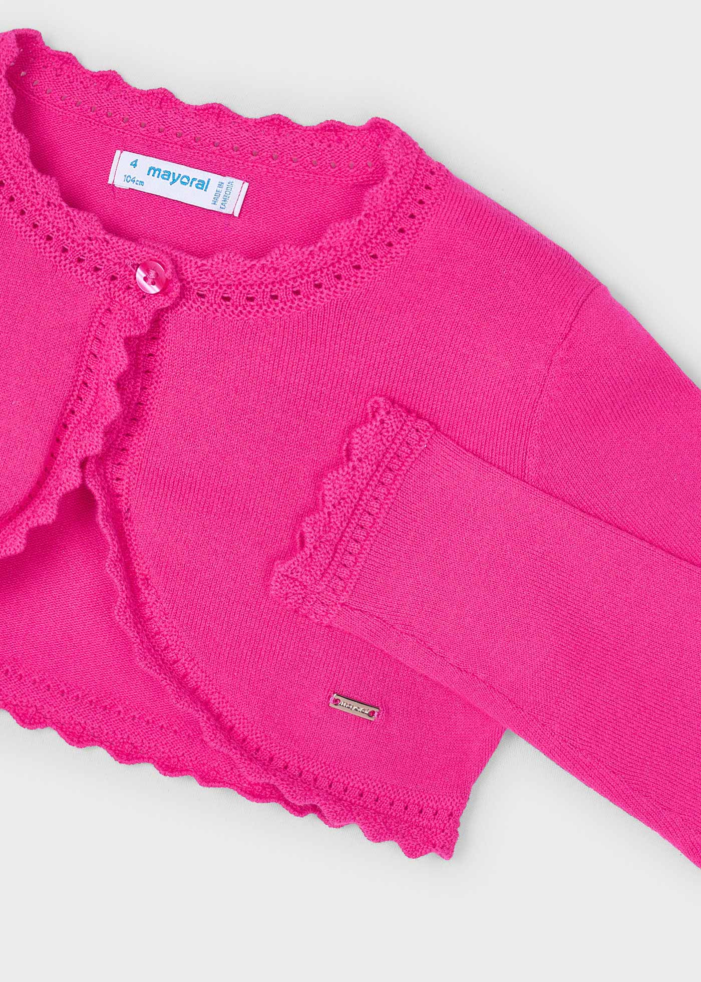 Girl basic tricot cardigan